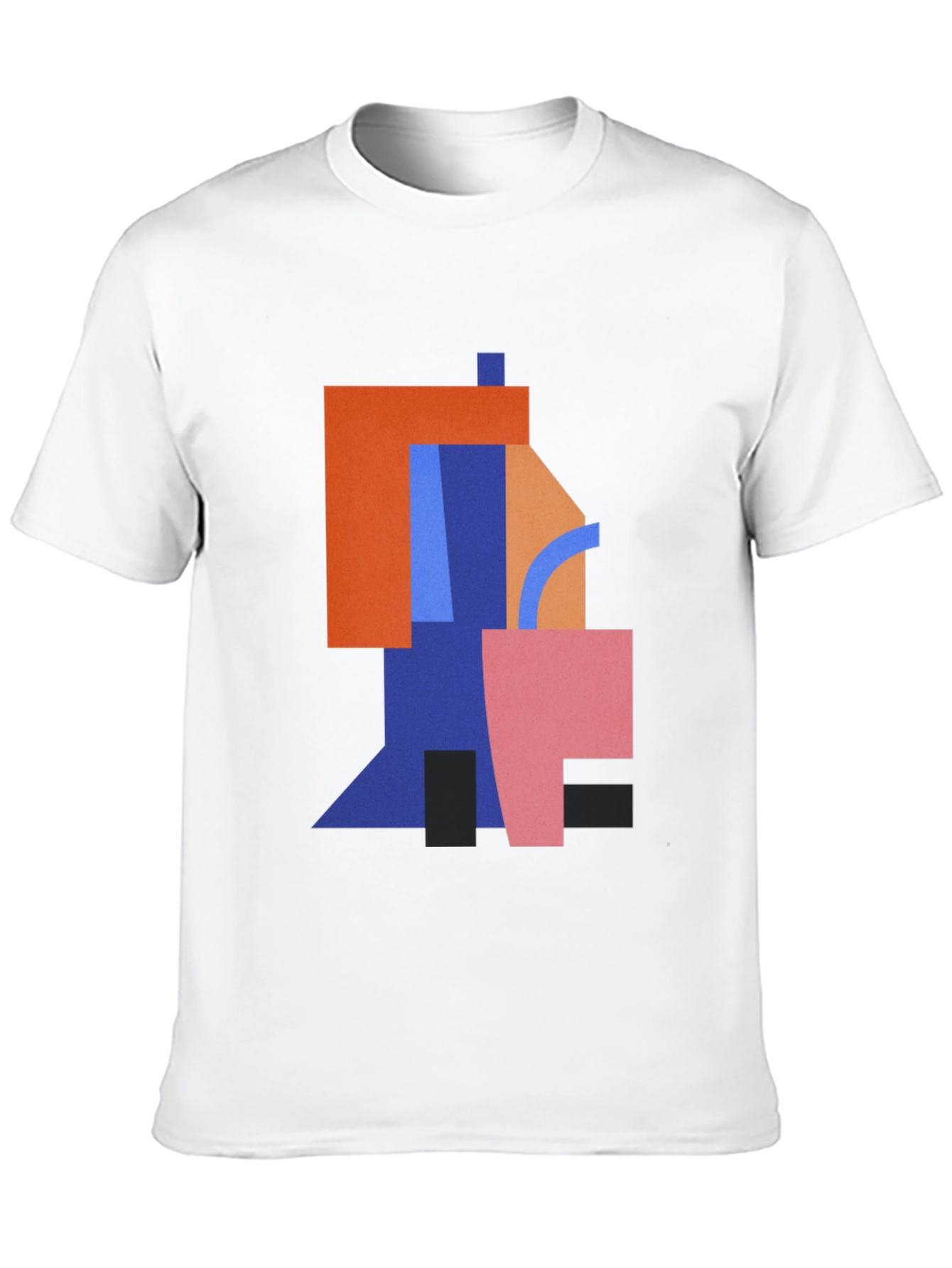 Abstract Geometric Art Black T-Shirt