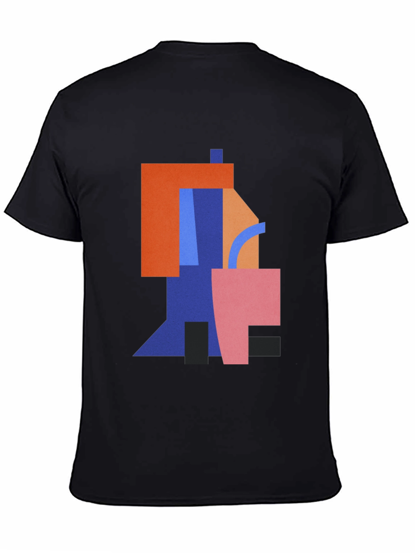 Abstract Geometric Art Black T-Shirt