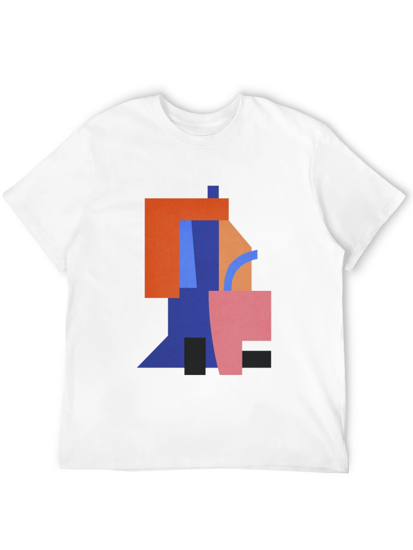 Abstract Geometric Art Black T-Shirt