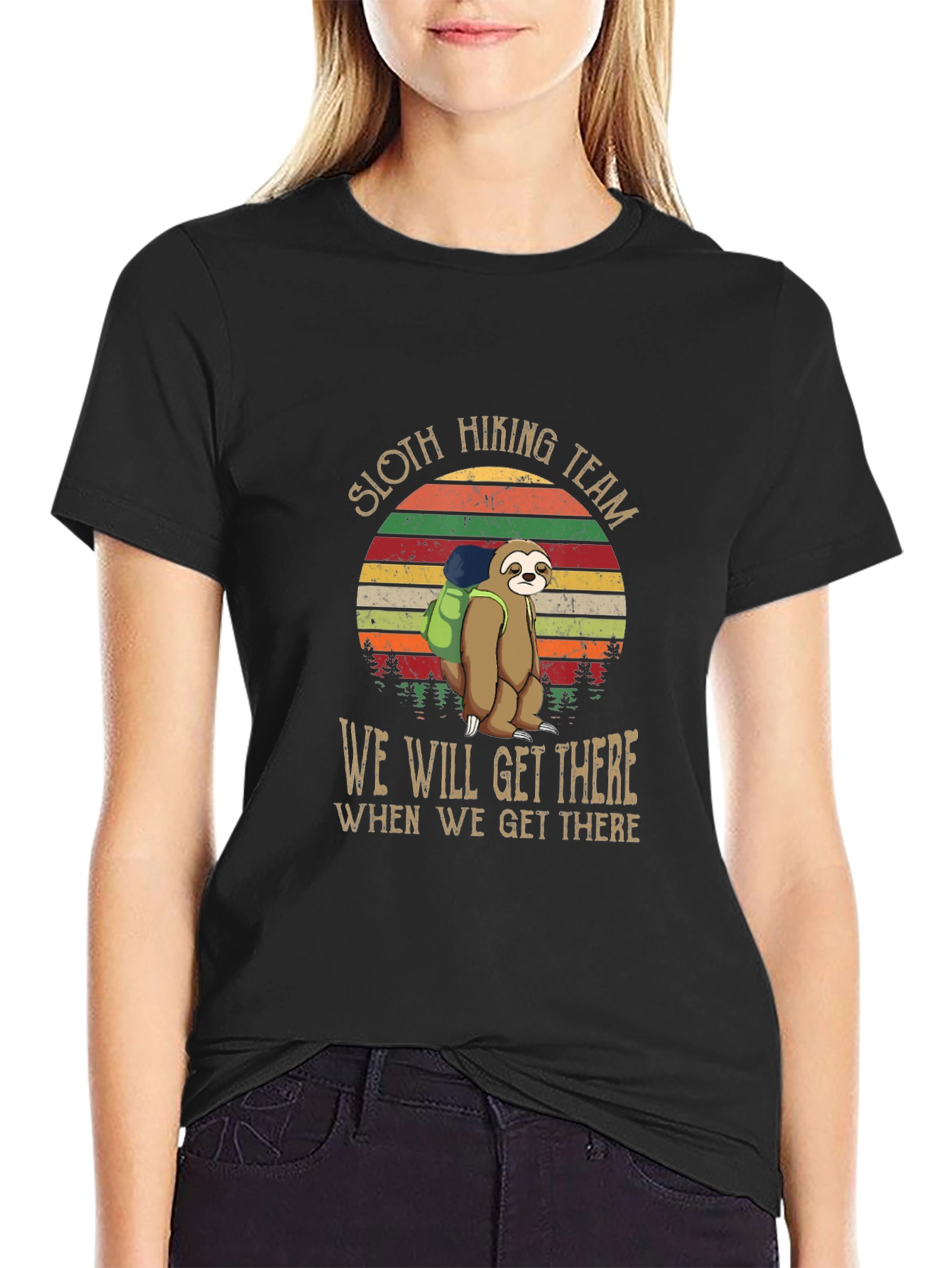 Sloth Hiking Team T-Shirt: We Will Get There