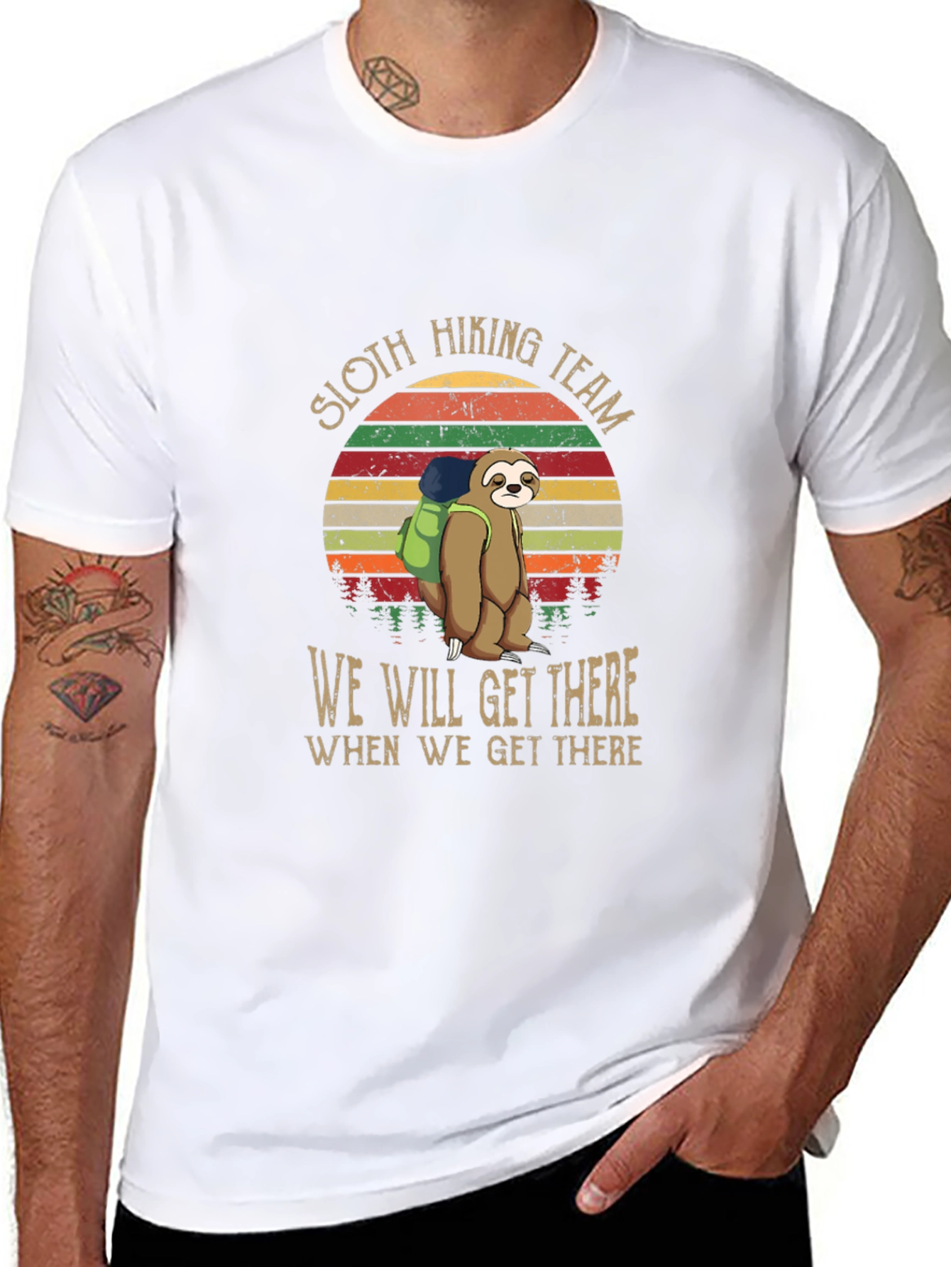 Sloth Hiking Team T-Shirt: We Will Get There