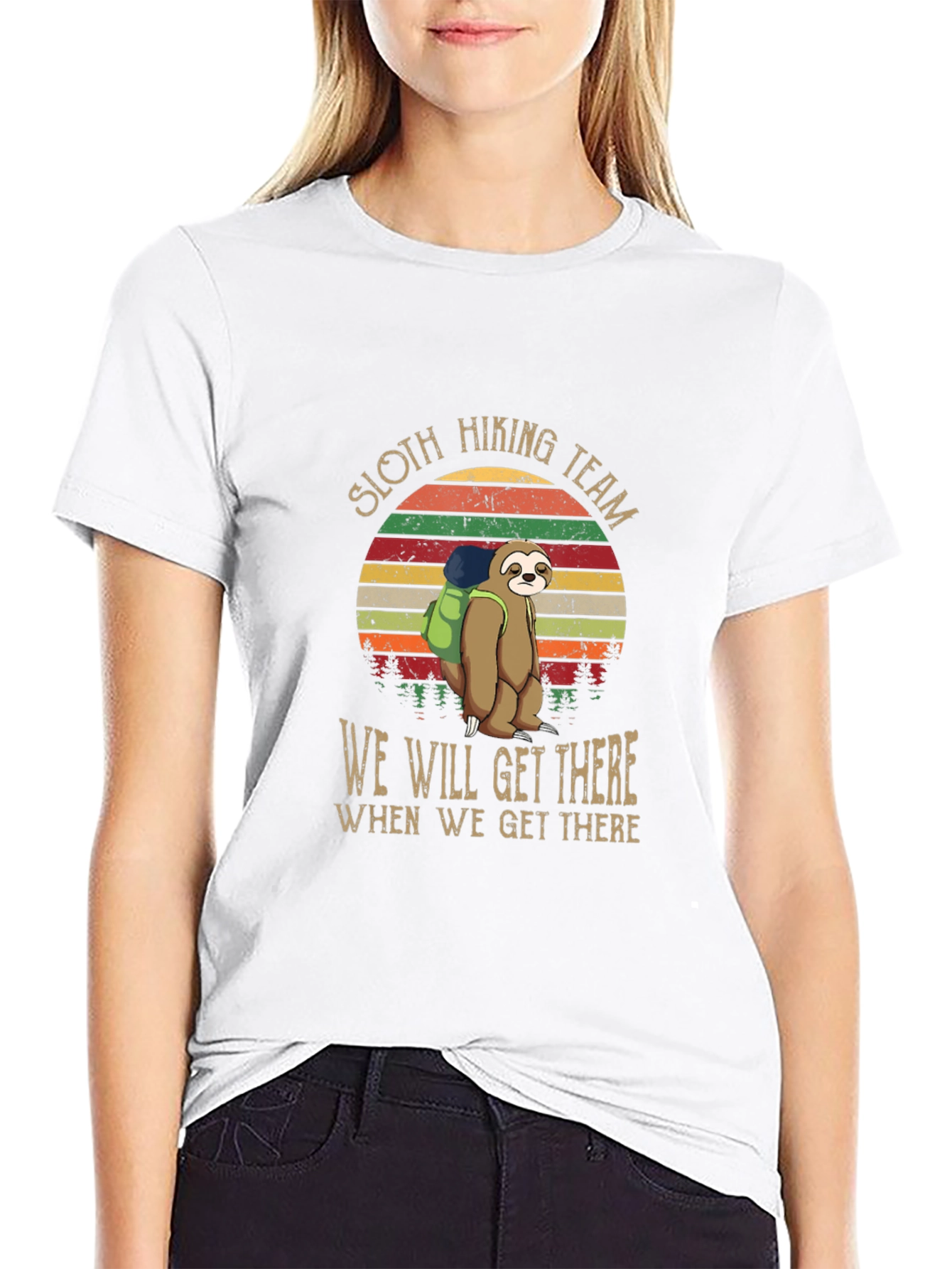 Sloth Hiking Team T-Shirt: We Will Get There