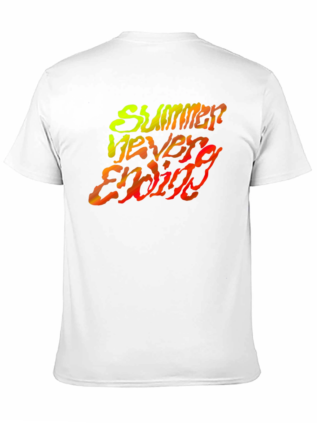 Summer Never Ending Black Graphic Tee