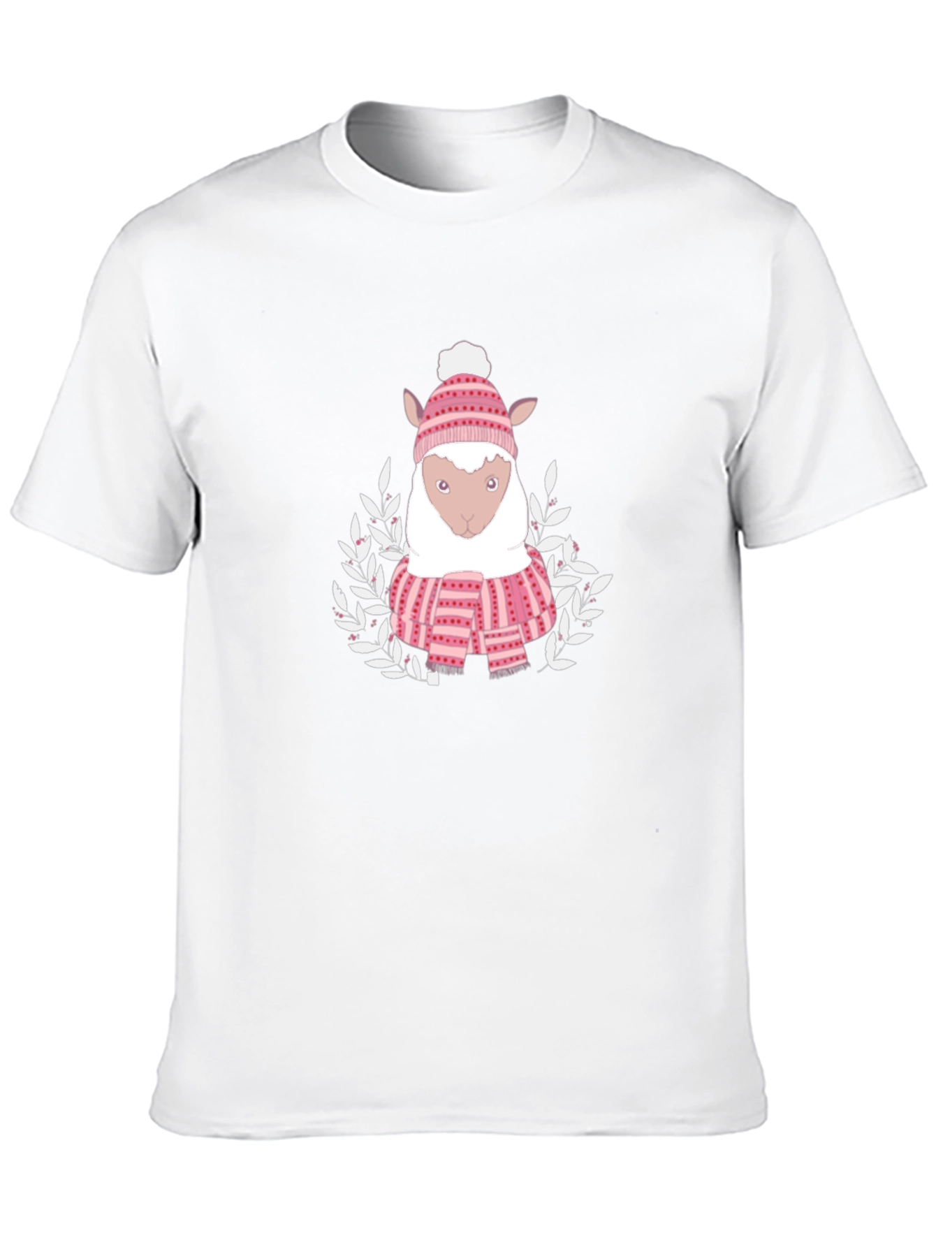 Cute Sheep in Winter Gear T-Shirt