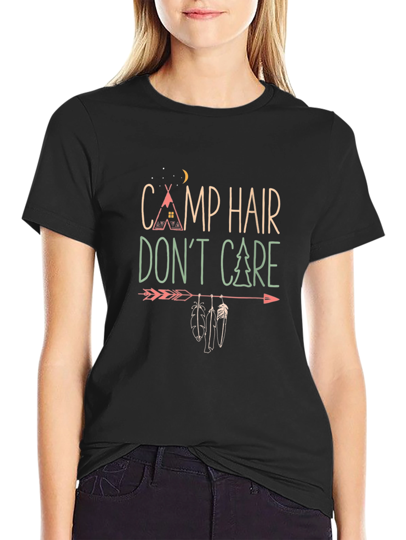 Camp Hair Dont Care Graphic Tee