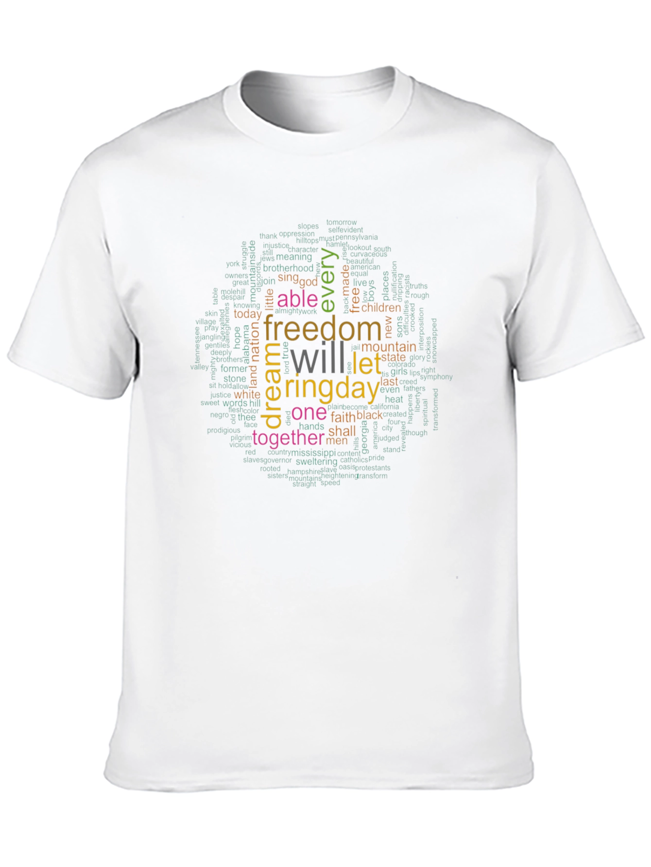 Freedom Word Art T-Shirt