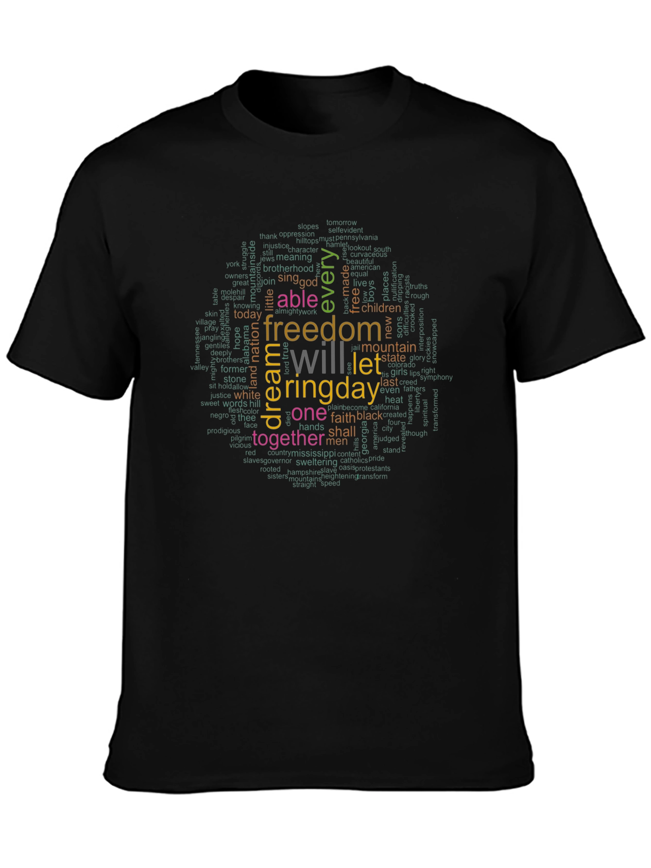 Freedom Word Art T-Shirt