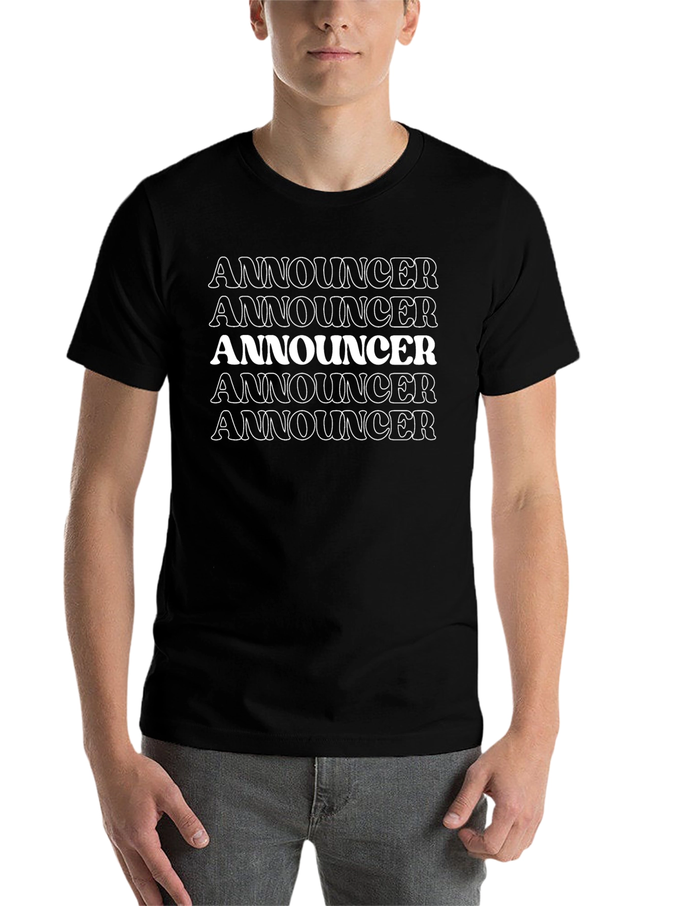 Announcer Graphic T-Shirt - Bold Statement Tee