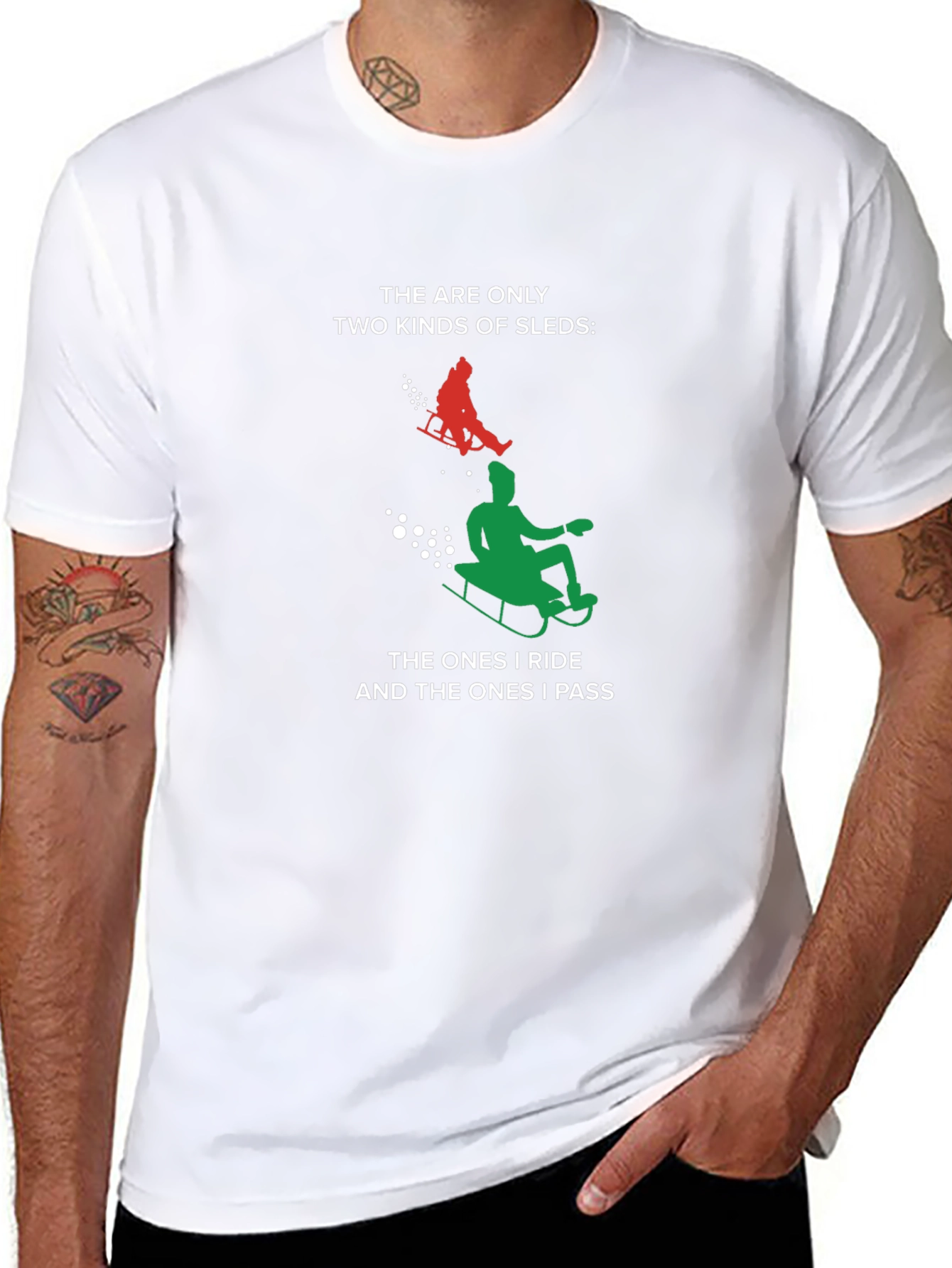 Funny Sledding T-Shirt - Only Two Kinds of Sleds