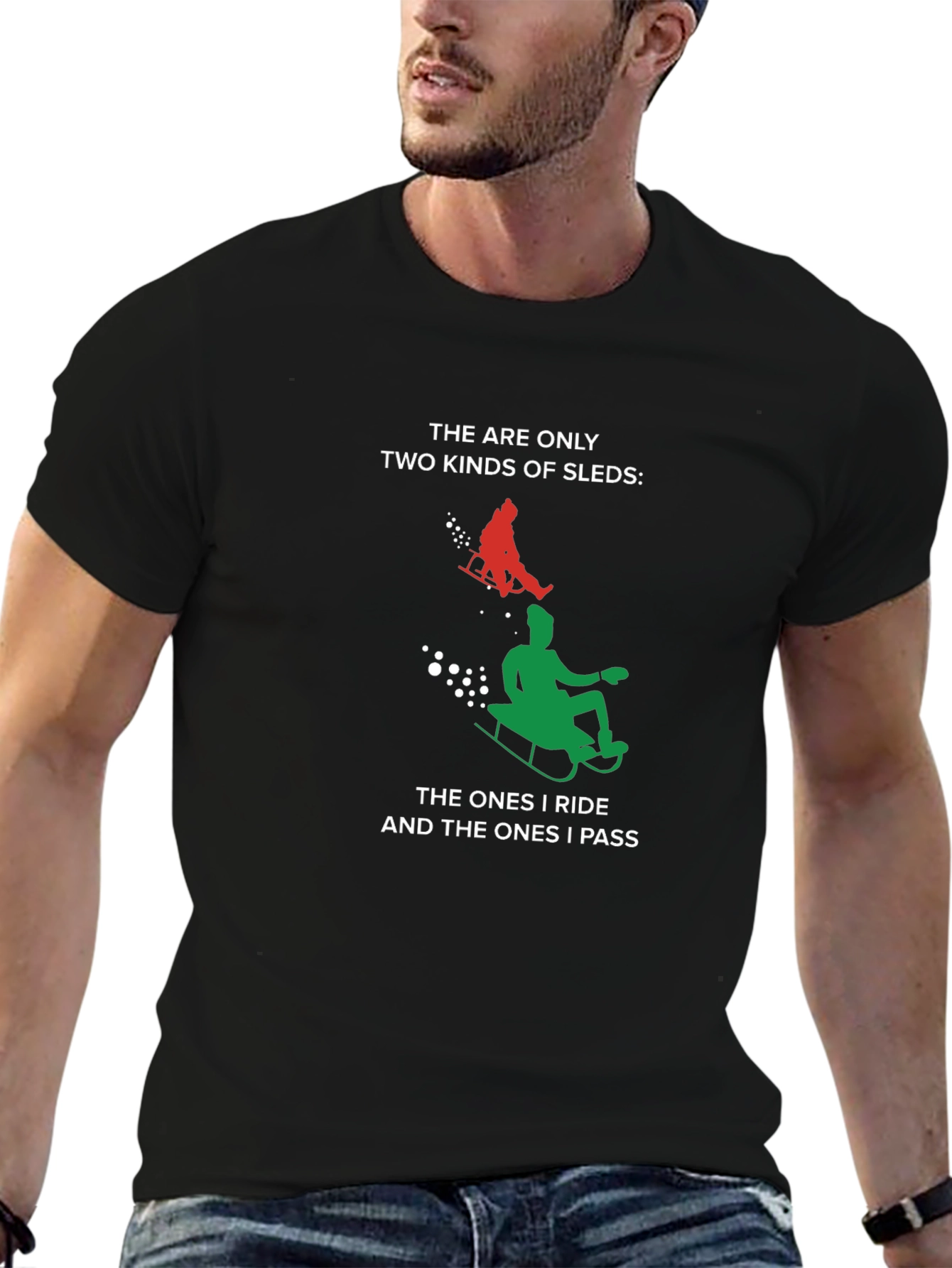 Funny Sledding T-Shirt - Only Two Kinds of Sleds