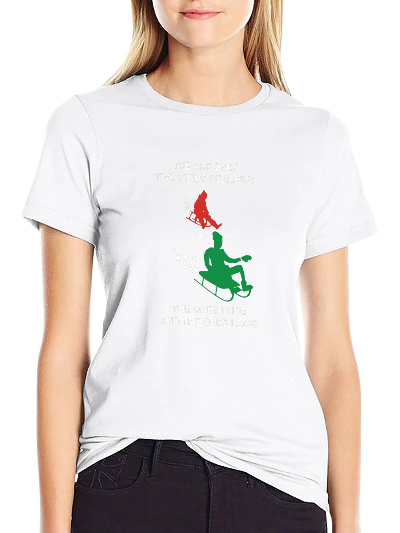 Funny Sledding T-Shirt - Only Two Kinds of Sleds