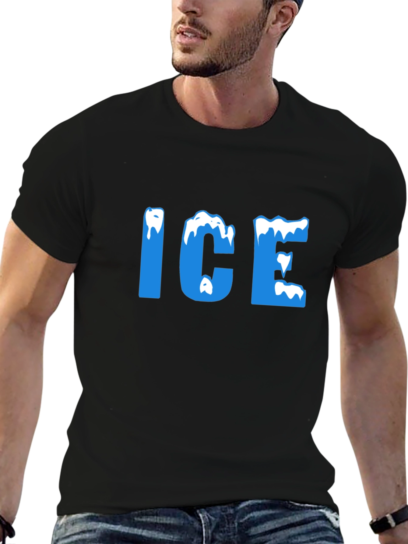 I.C.E Graphic Tee - Cool Black T-Shirt