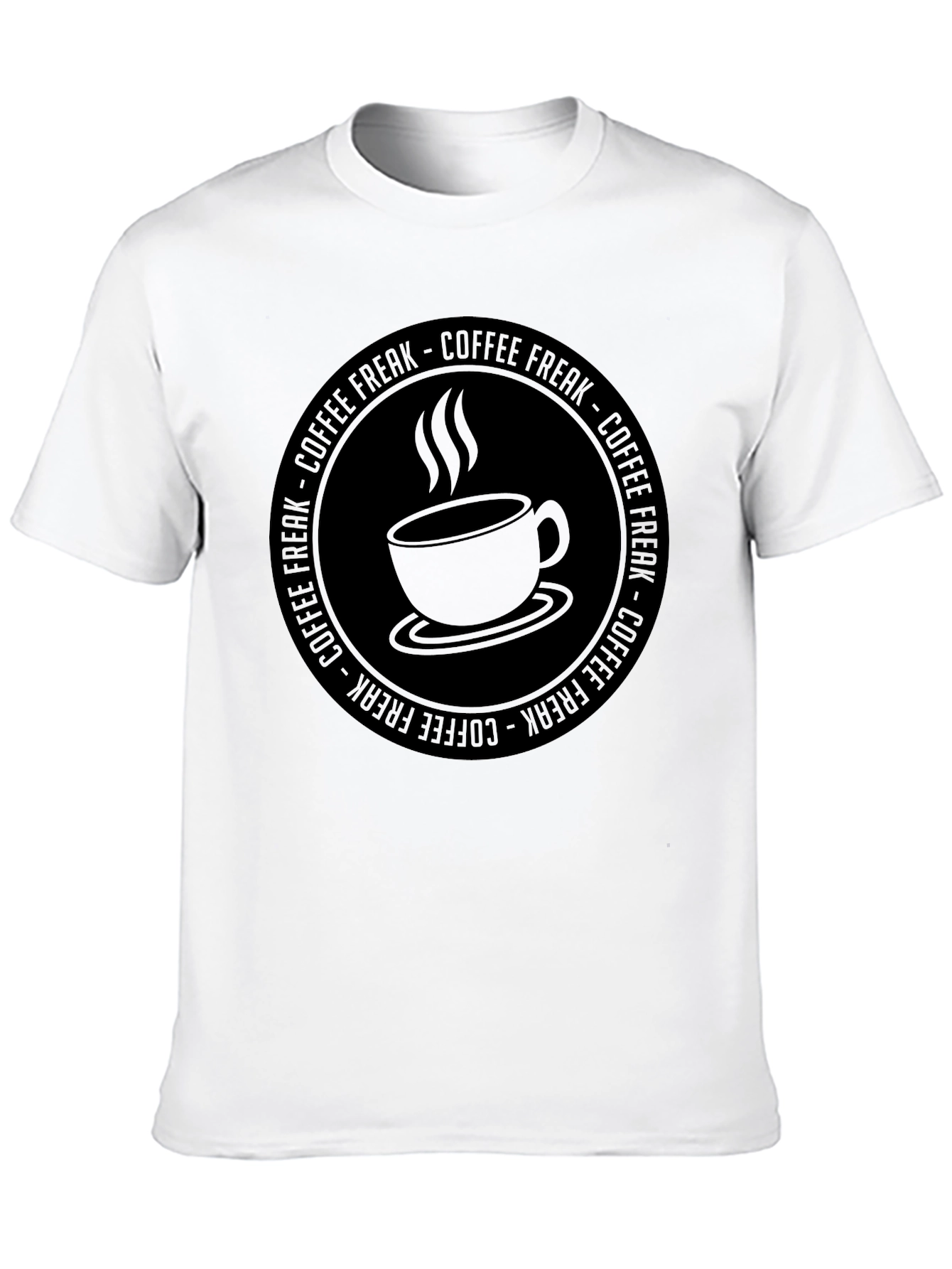 Coffee Freak Graphic T-Shirt - Black