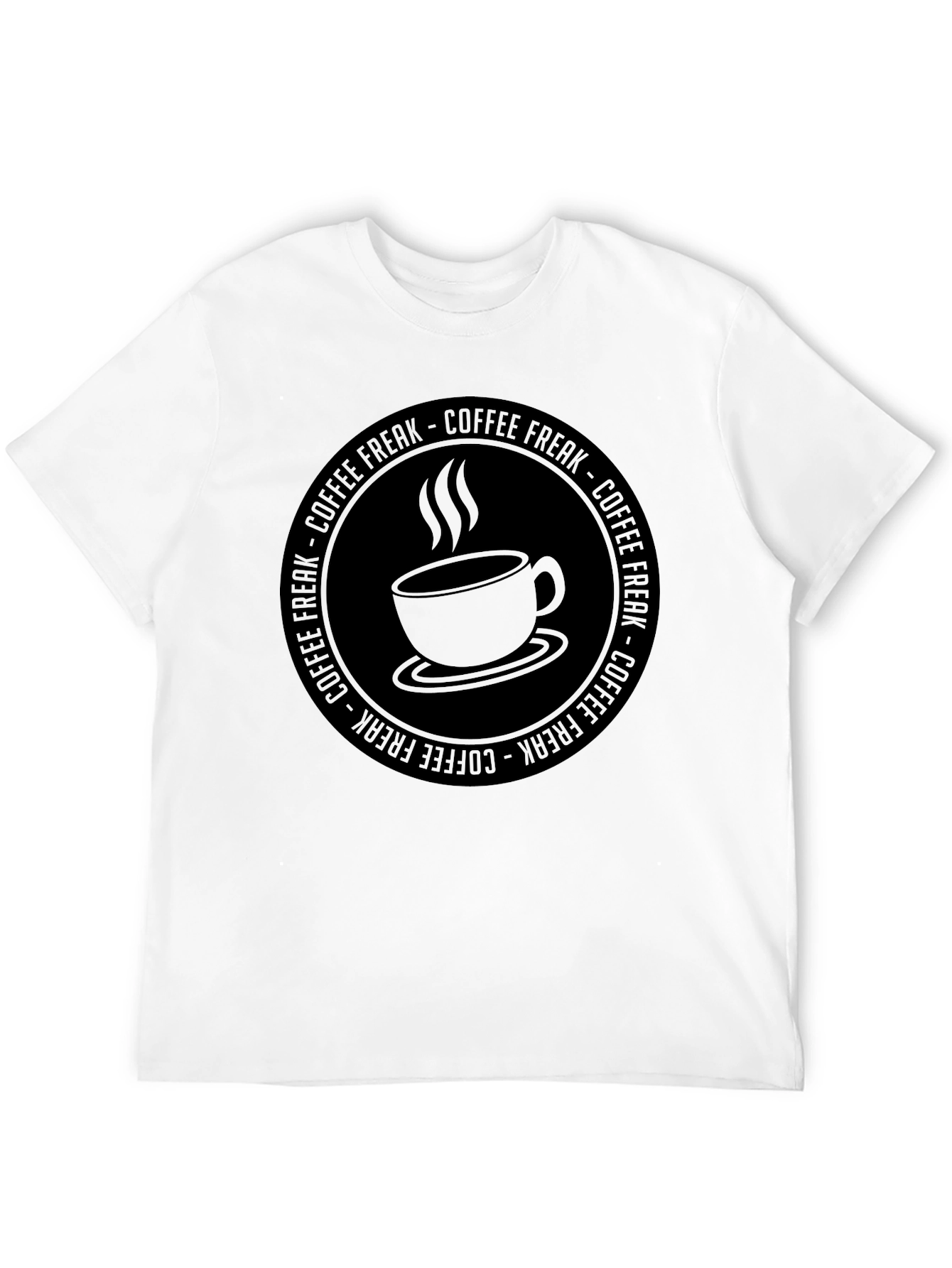 Coffee Freak Graphic T-Shirt - Black