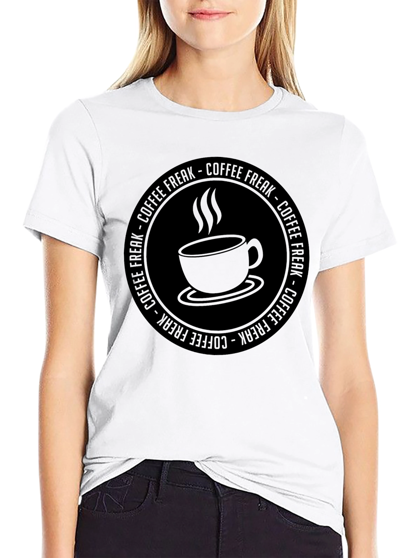 Coffee Freak Graphic T-Shirt - Black