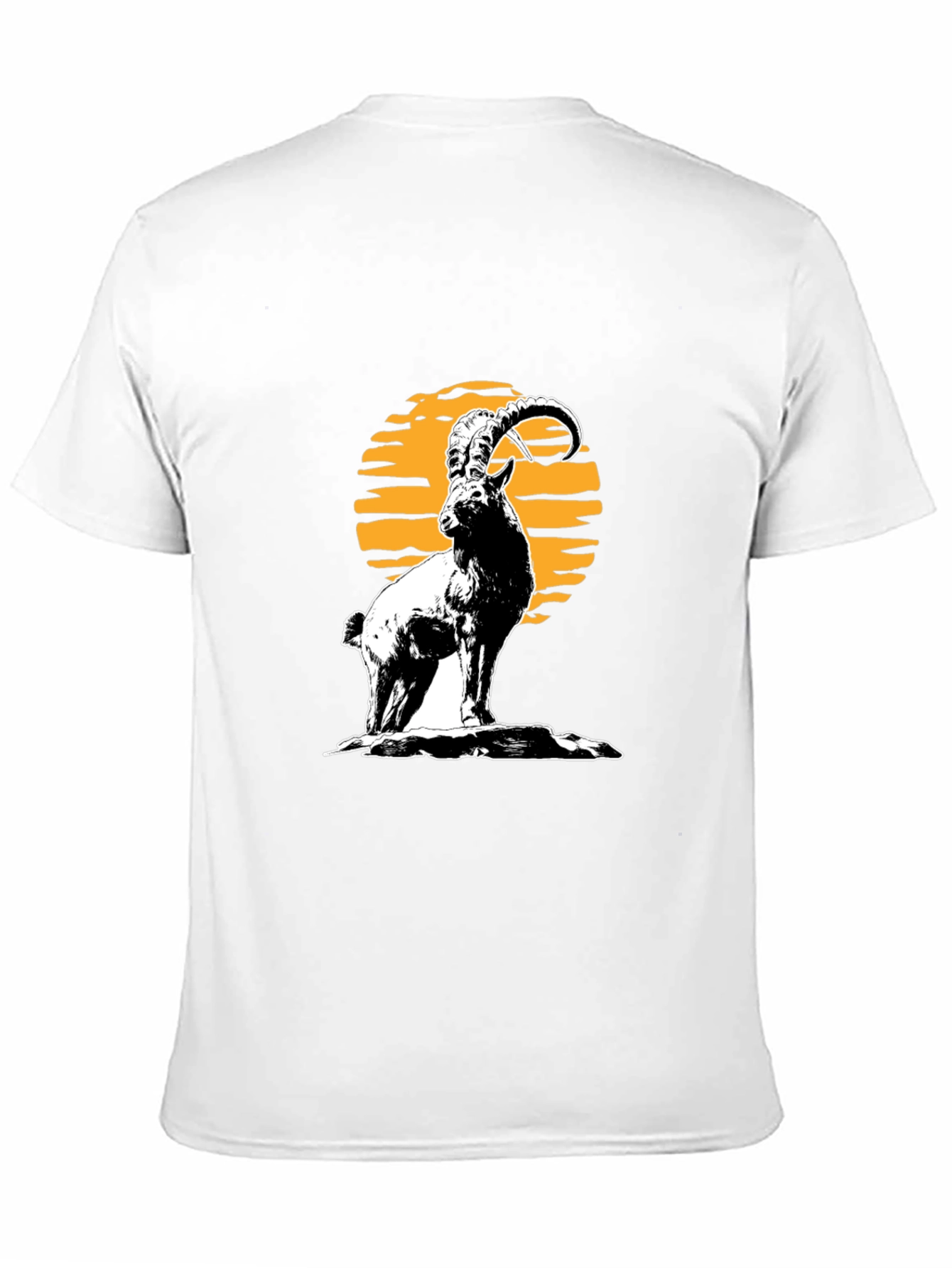 Ibex Graphic Tee - Black Cotton T-Shirt