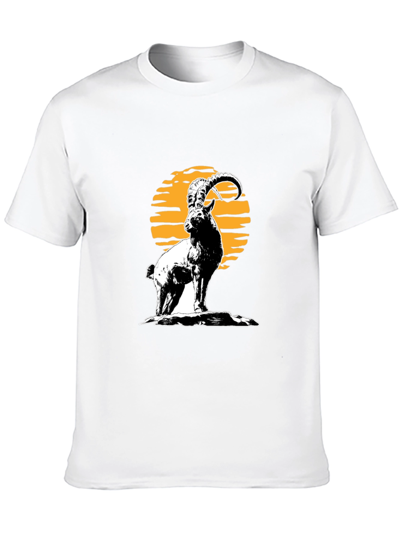 Ibex Graphic Tee - Black Cotton T-Shirt