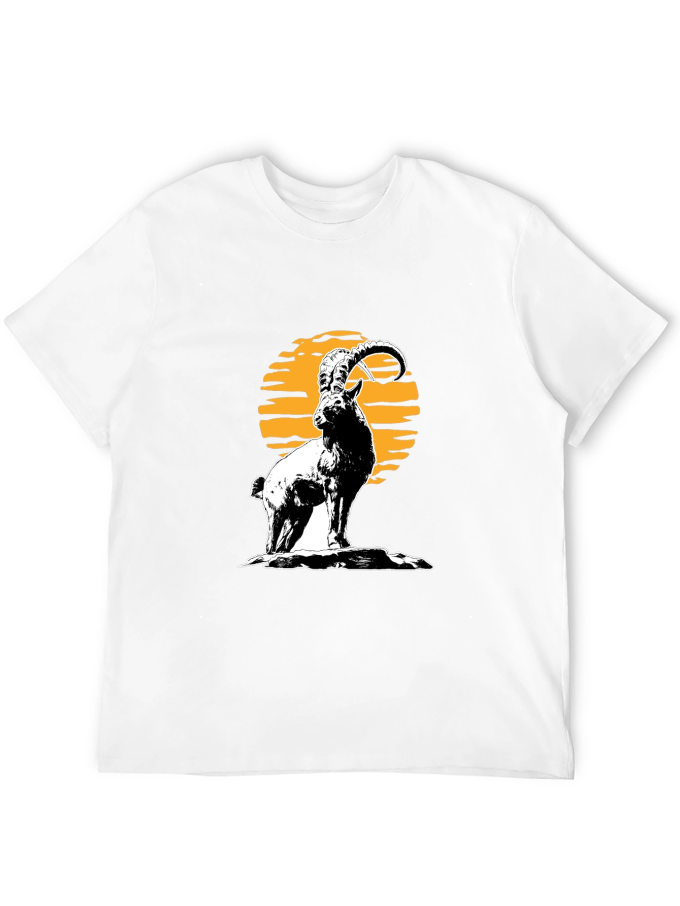 Ibex Graphic Tee - Black Cotton T-Shirt