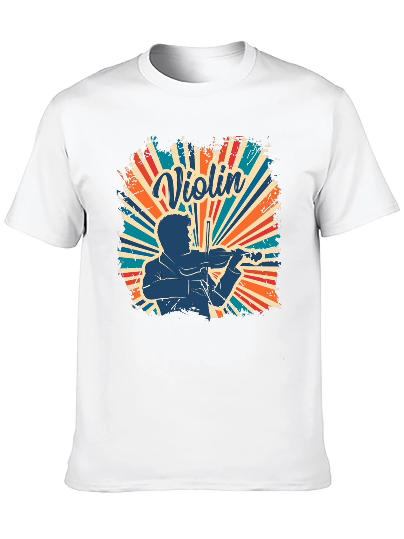 Violin Player Retro T-Shirt - Musician Design