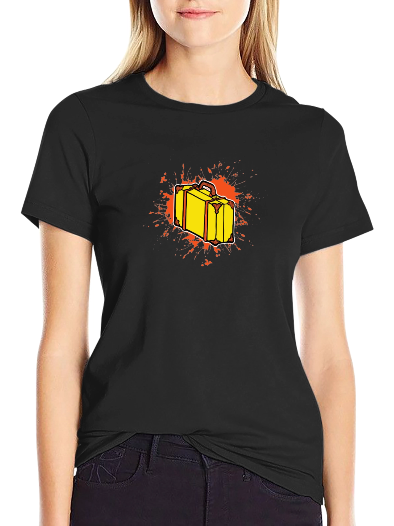 Suitcase Graphic T-Shirt - Stylish Travel Tee