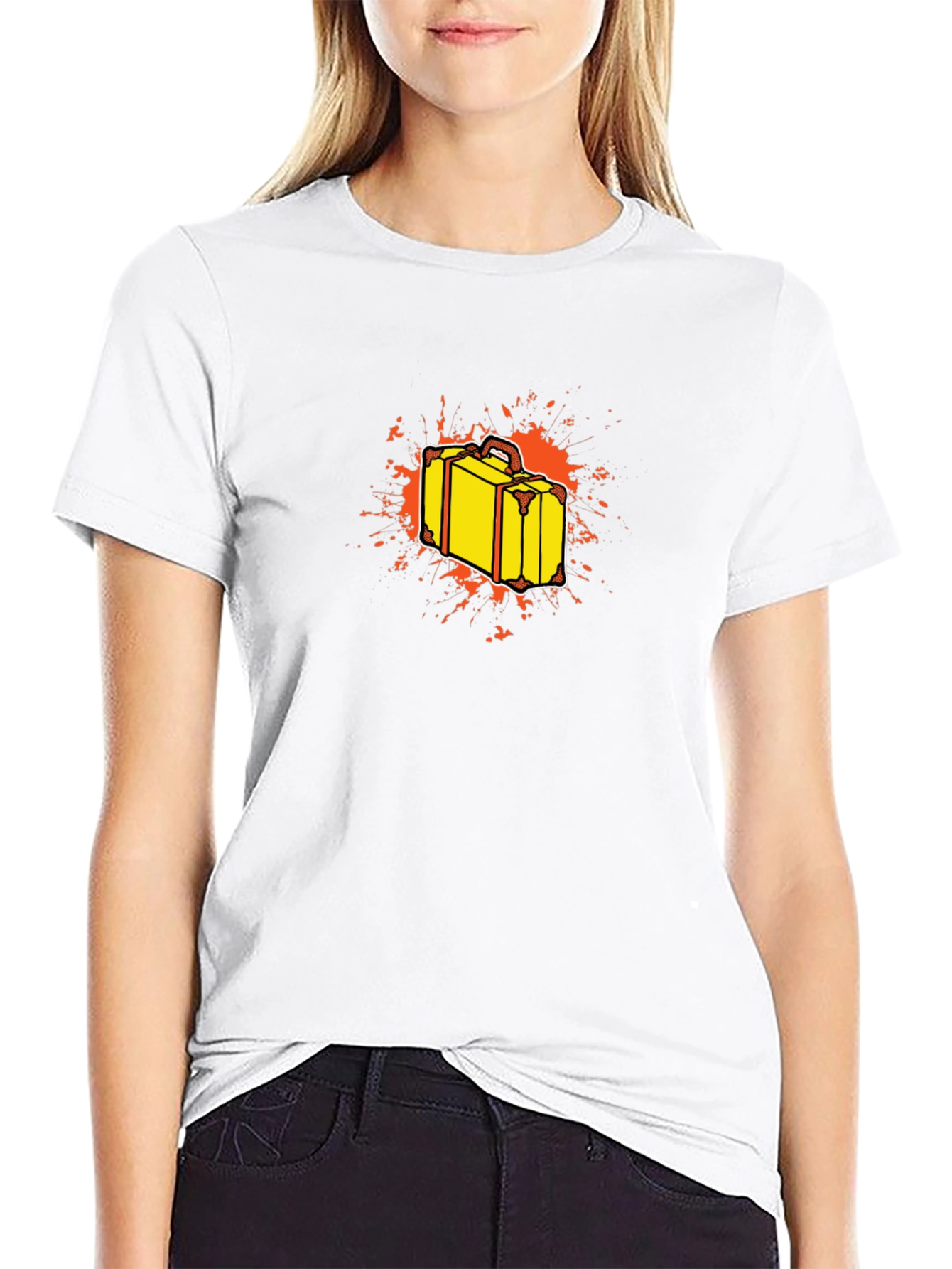 Suitcase Graphic T-Shirt - Stylish Travel Tee