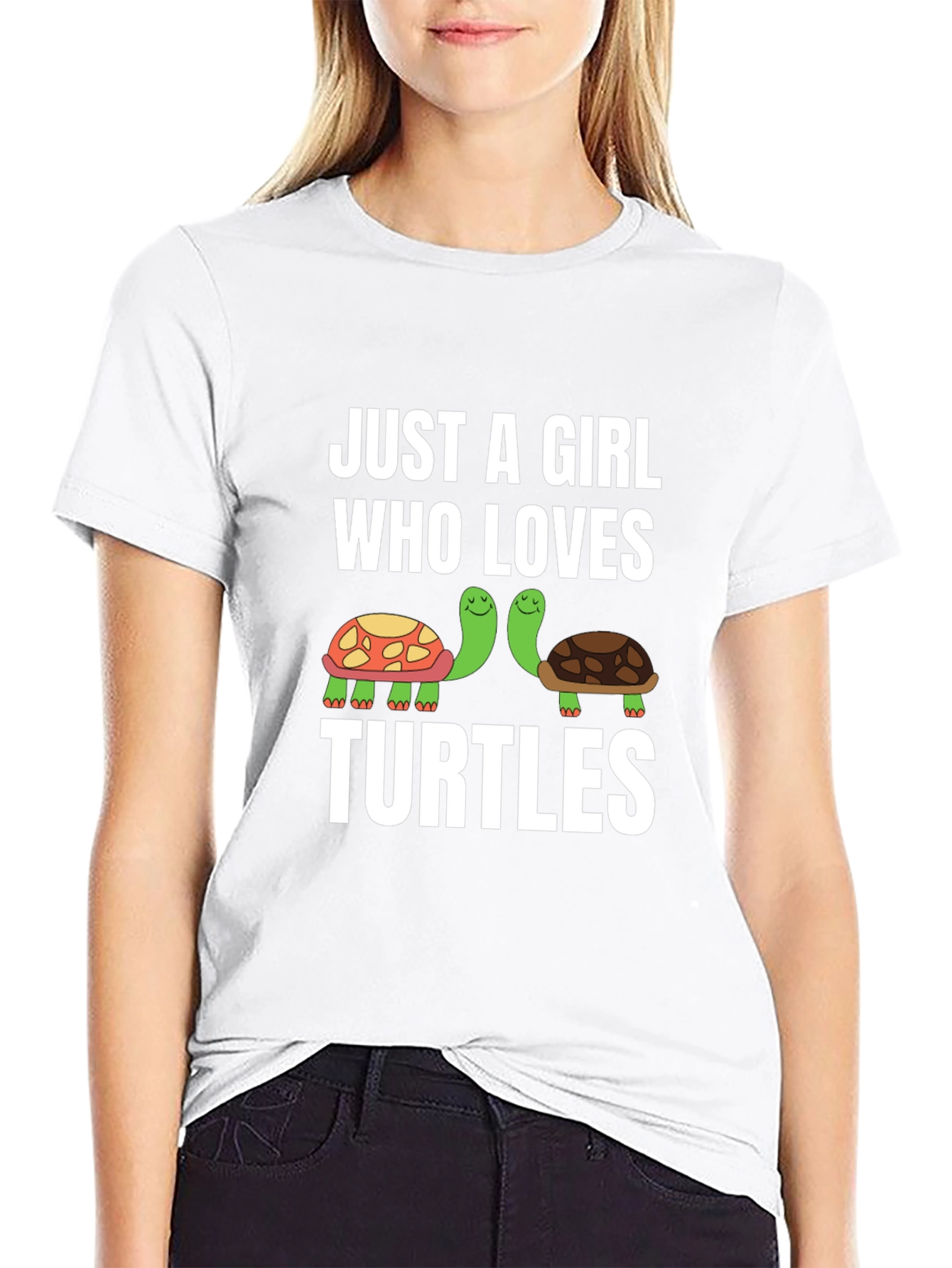 Just A Girl Who Loves Turtles Graphic Tee