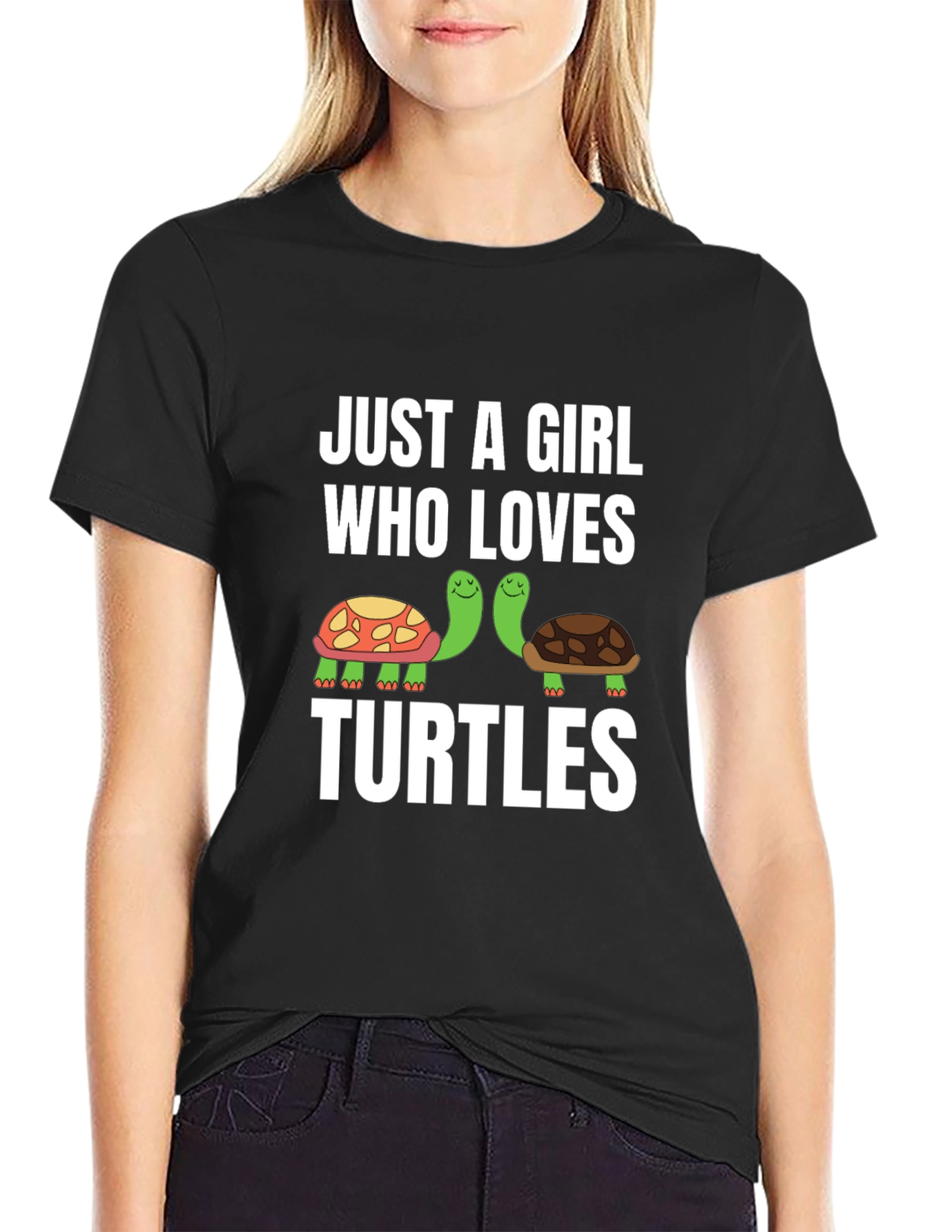 Just A Girl Who Loves Turtles Graphic Tee