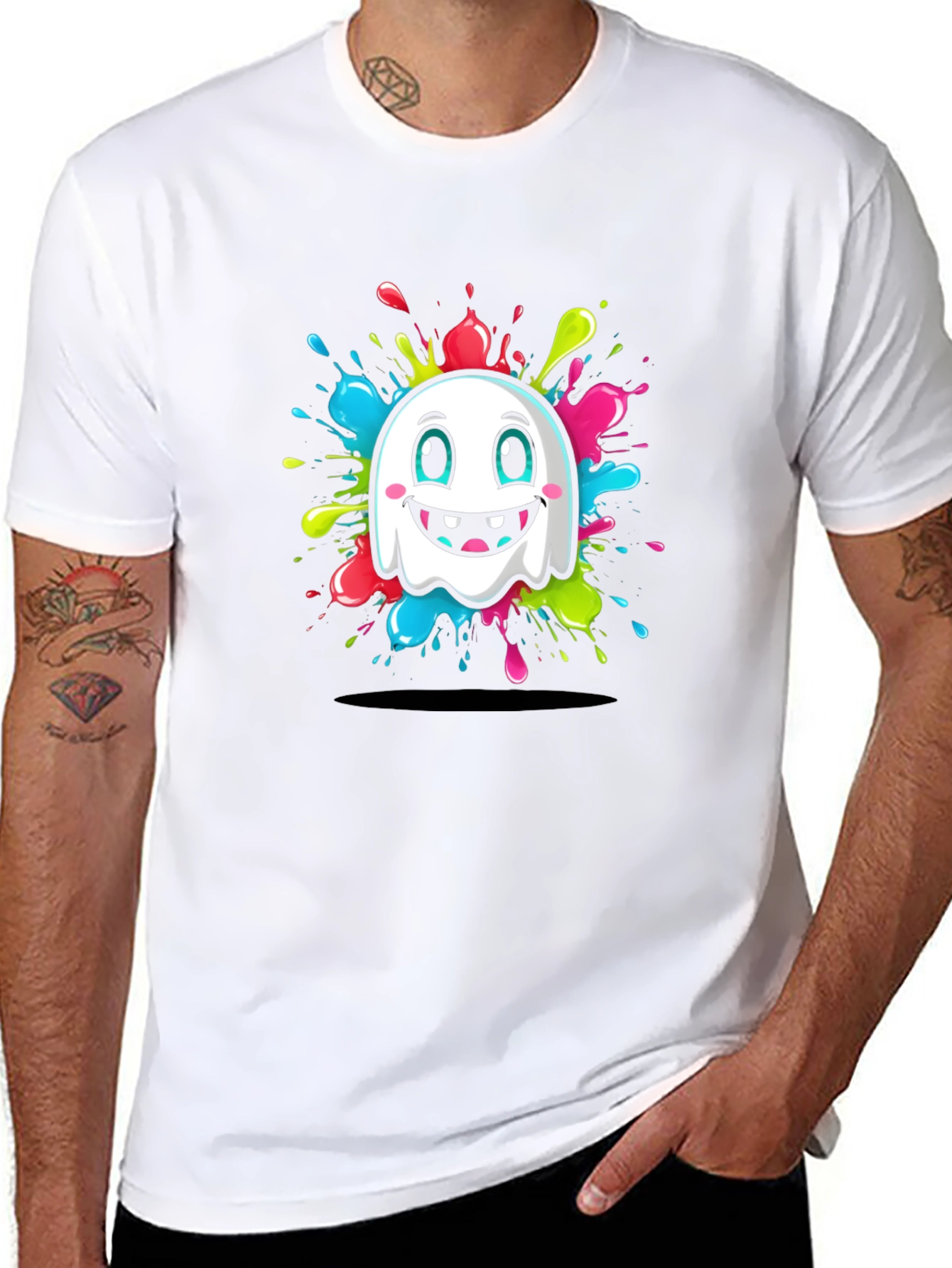 Ghost Splash Graphic T-Shirt - Funky & Fun