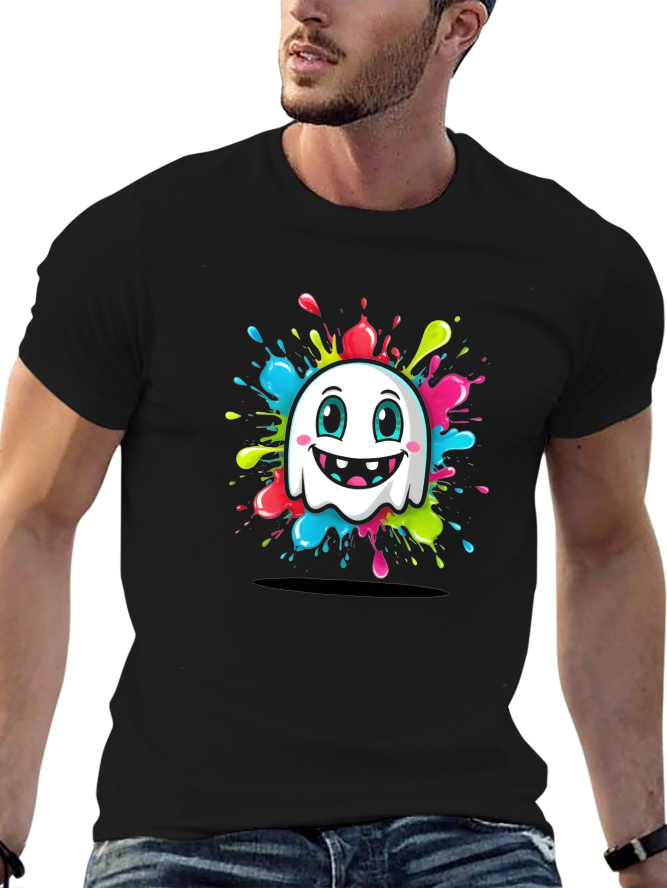 Ghost Splash Graphic T-Shirt - Funky & Fun