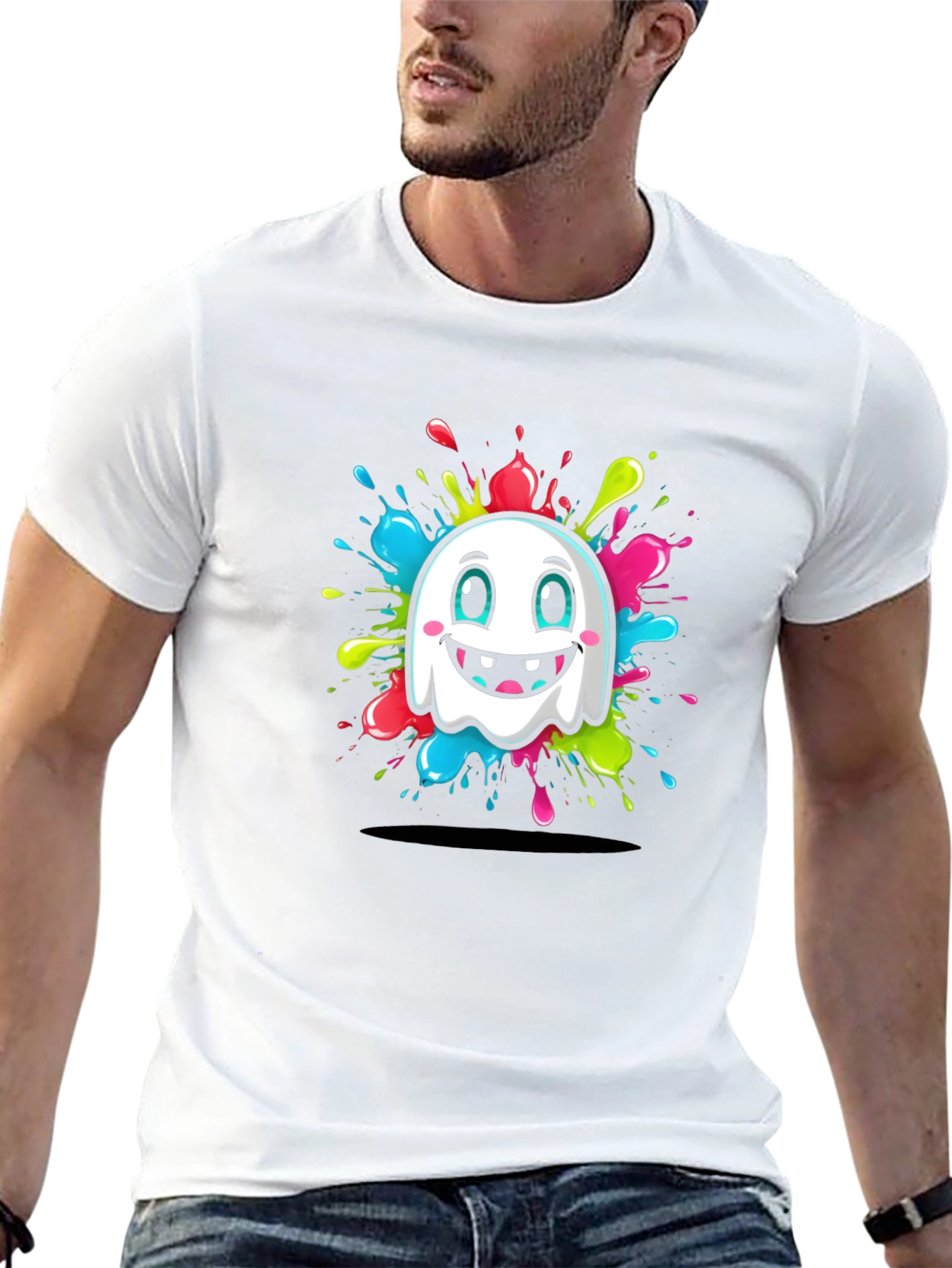 Ghost Splash Graphic T-Shirt - Funky & Fun