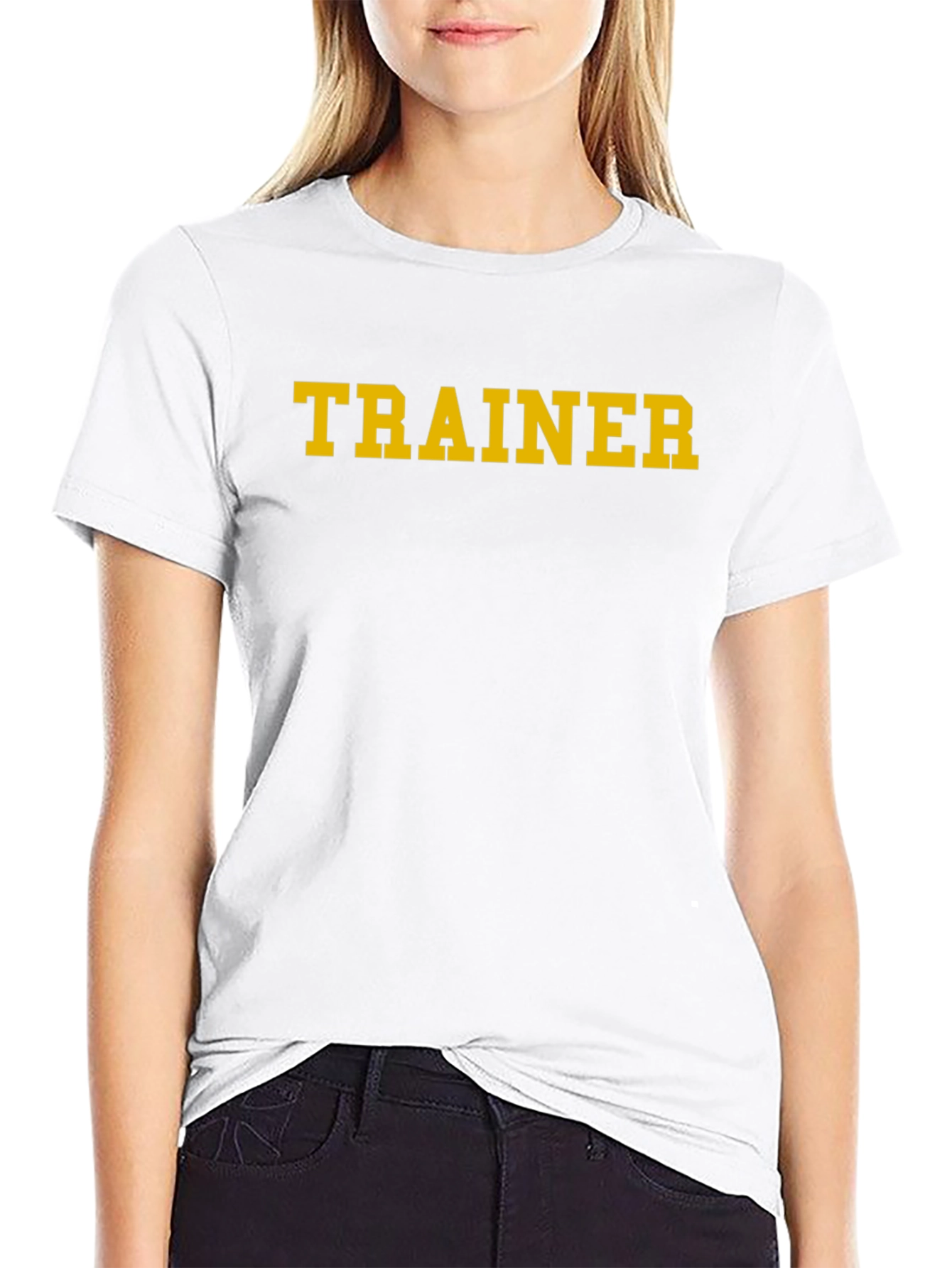 Trainer Graphic Tee - Black Cotton T-Shirt