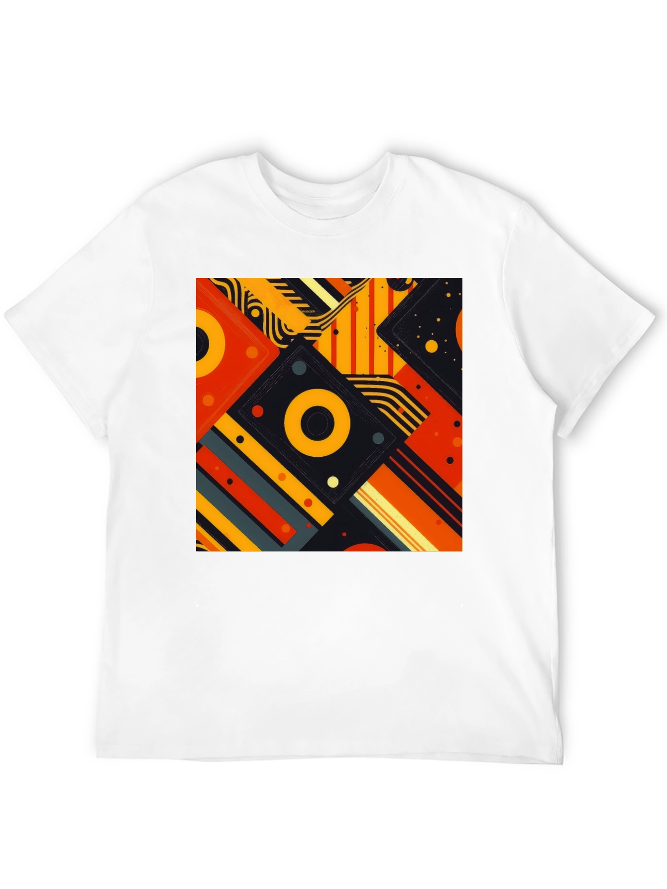 Abstract Geometric Pattern Tee - Modern Design