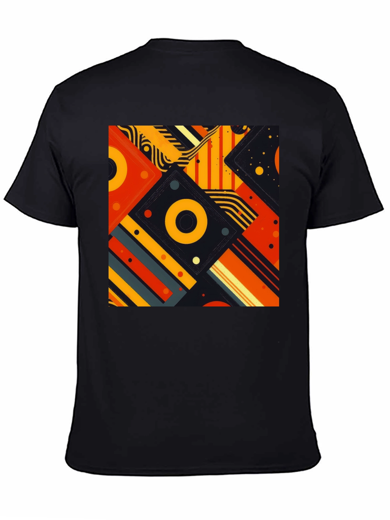 Abstract Geometric Pattern Tee - Modern Design