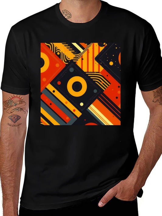 Abstract Geometric Pattern Tee - Modern Design