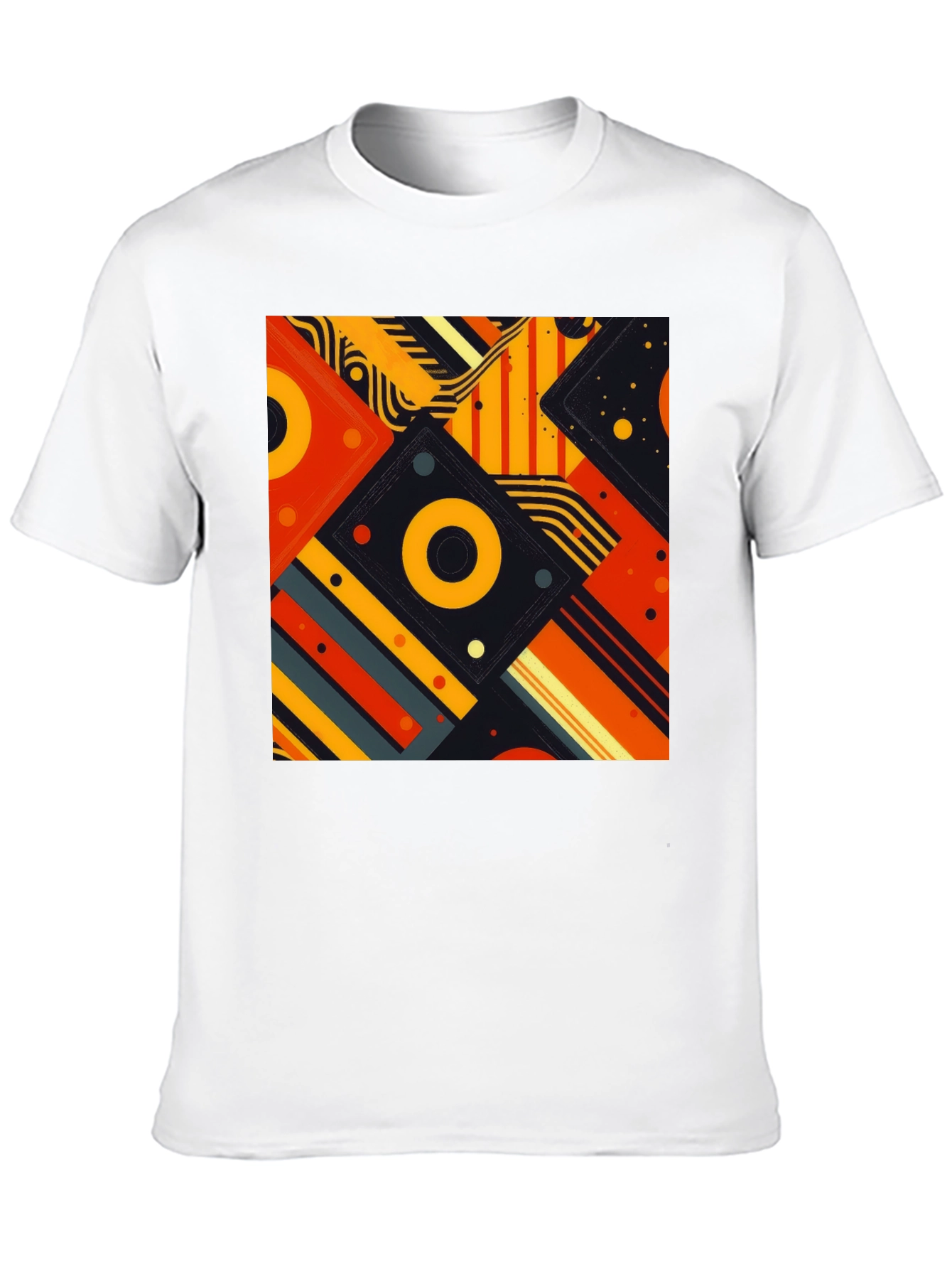 Abstract Geometric Pattern Tee - Modern Design
