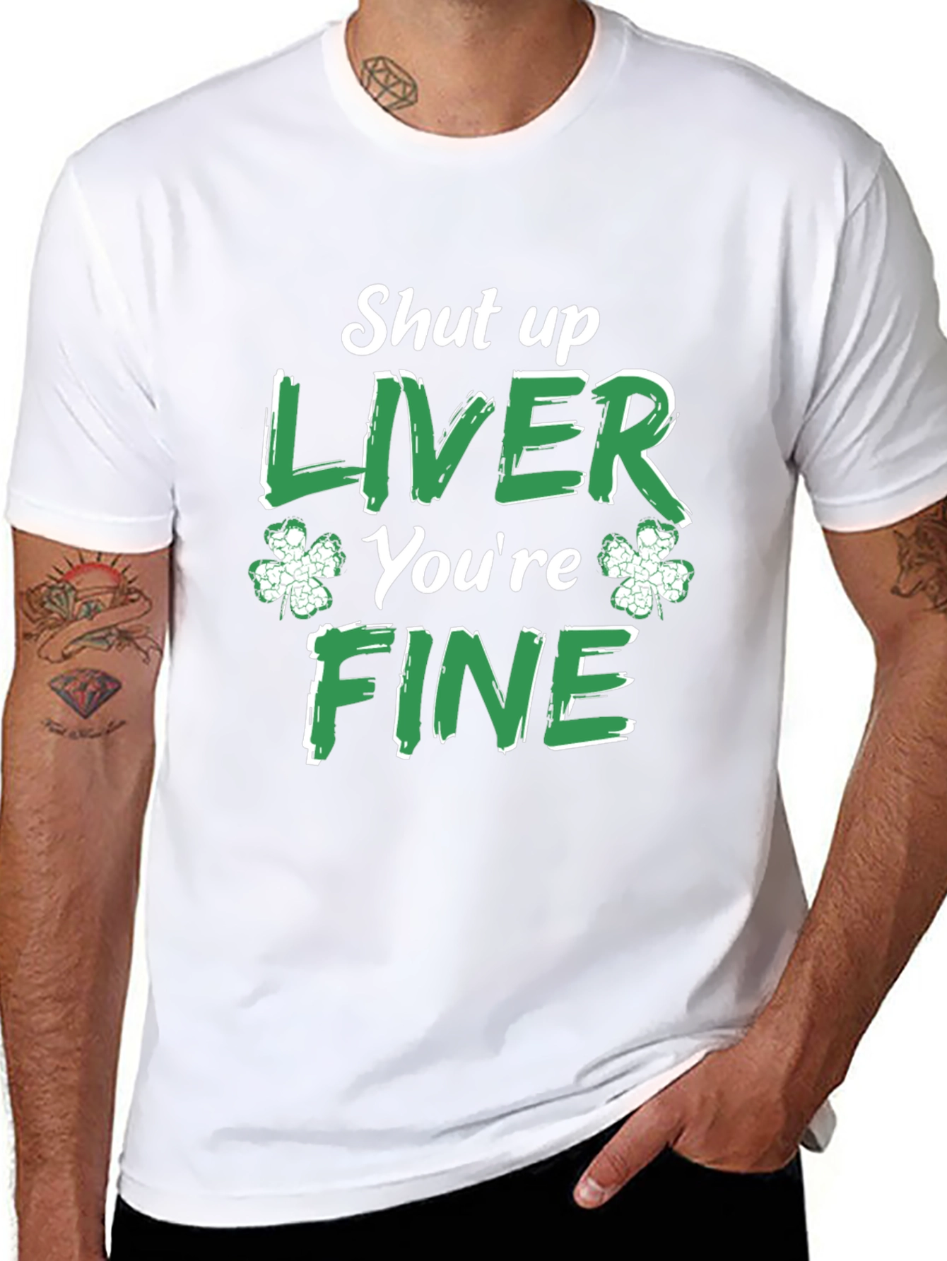 Funny St. Patricks Day Shut Up Liver T-Shirt