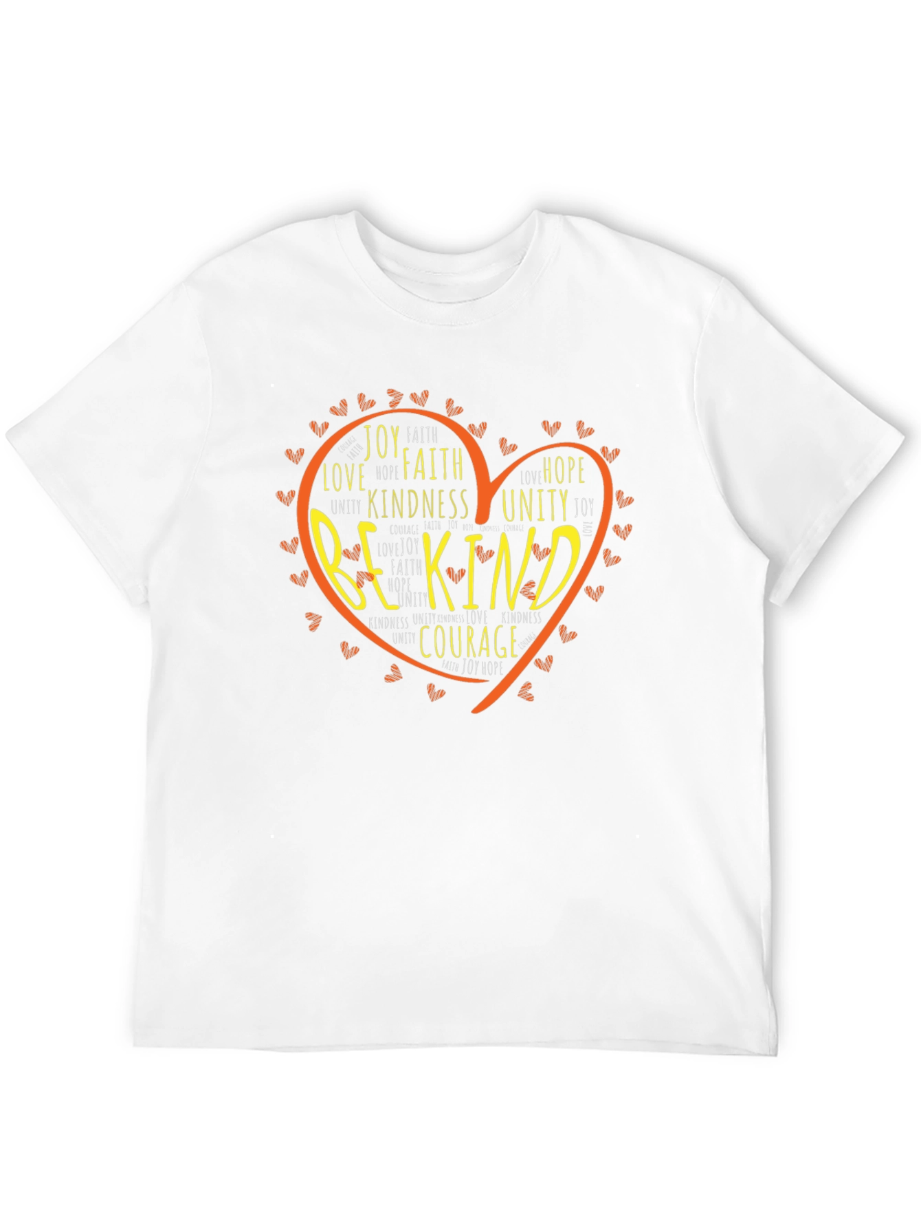 Be Kind Heart Graphic T-Shirt - Positive Message Tee