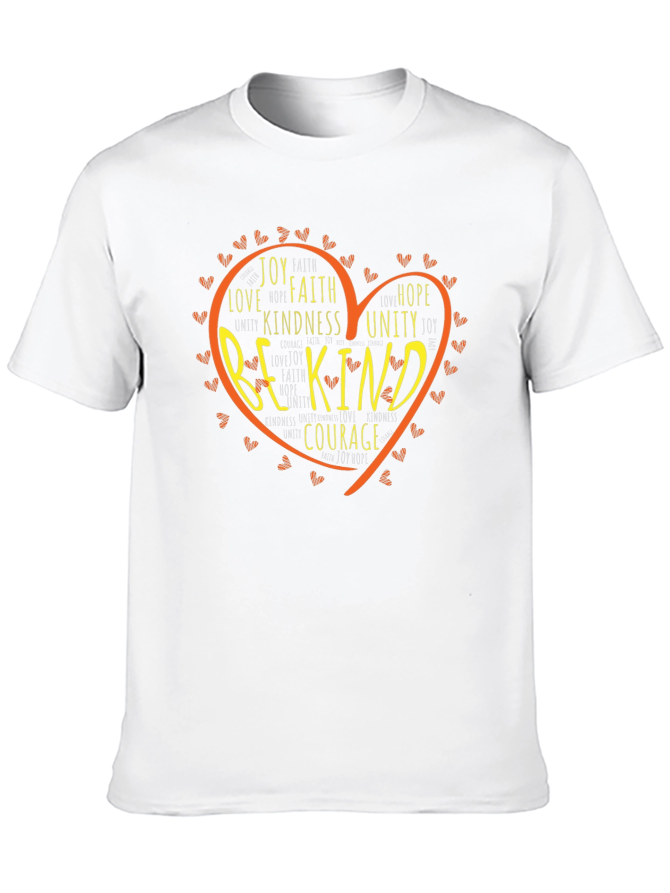 Be Kind Heart Graphic T-Shirt - Positive Message Tee