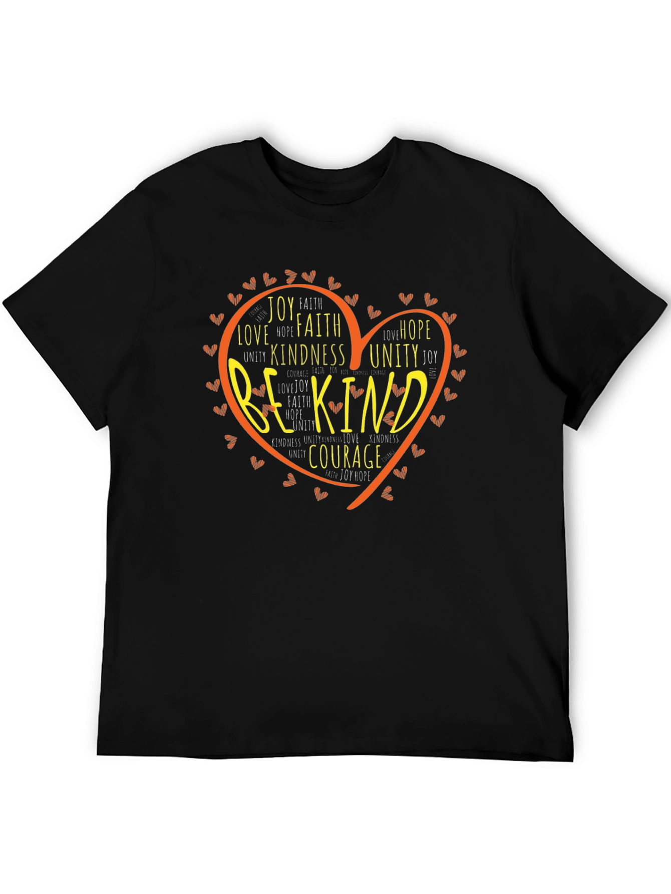 Be Kind Heart Graphic T-Shirt - Positive Message Tee