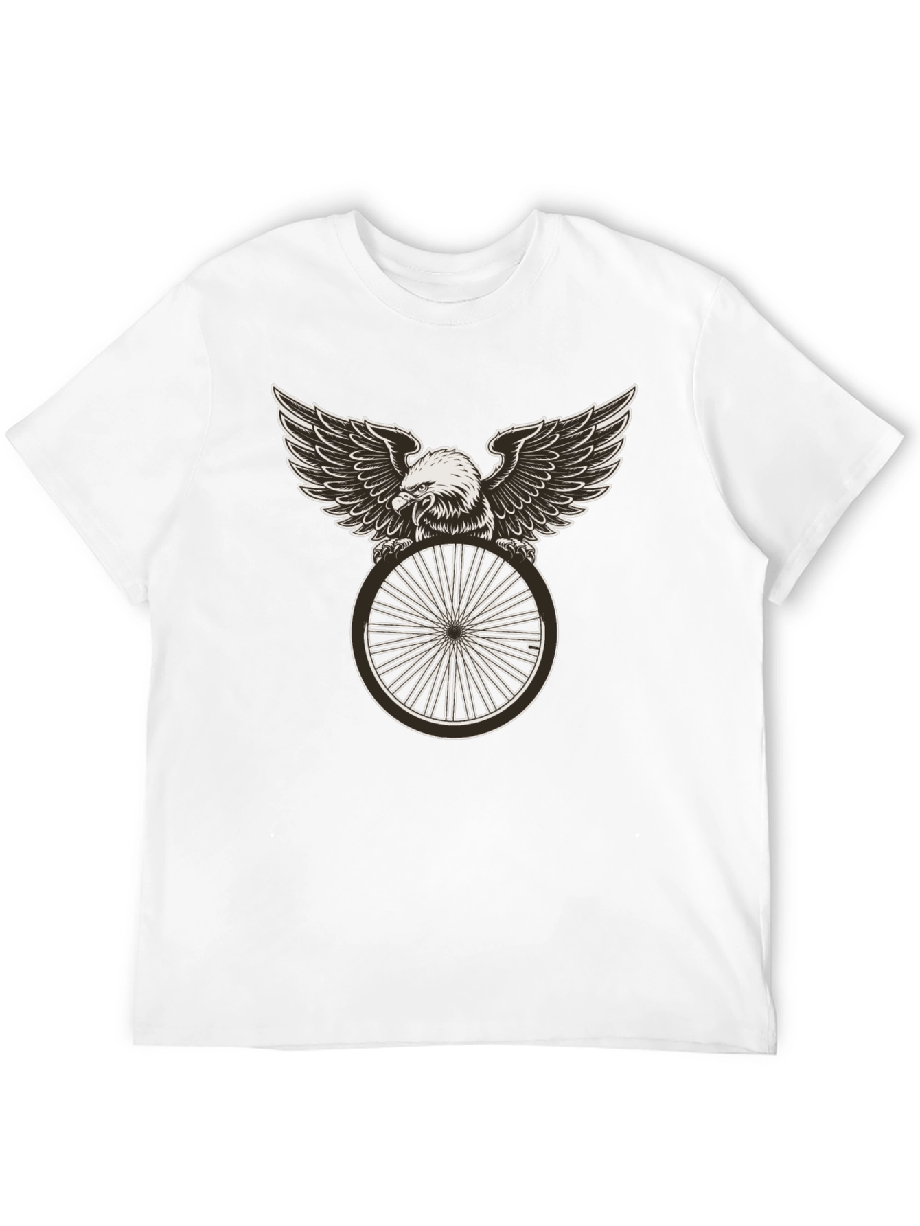 Eagle Wheel Graphic Tee - Black