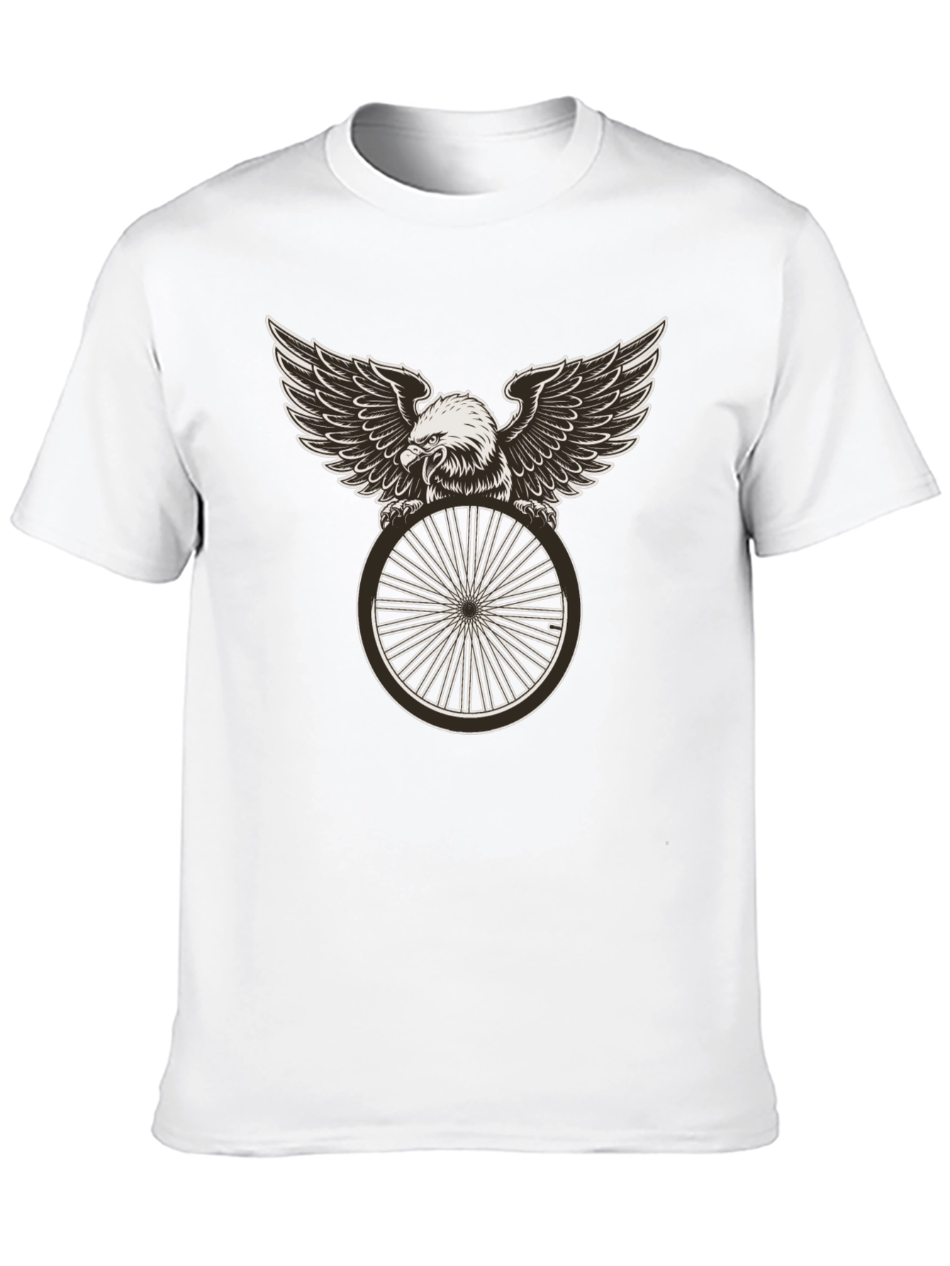 Eagle Wheel Graphic Tee - Black