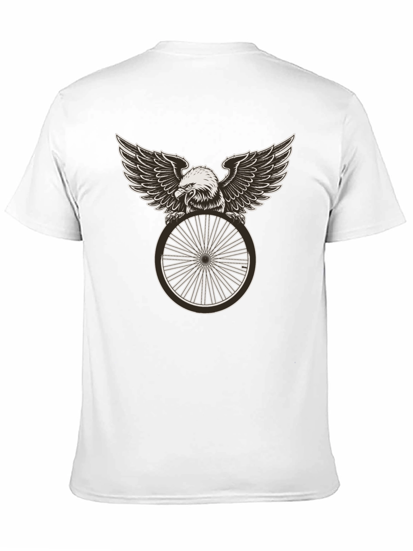 Eagle Wheel Graphic Tee - Black