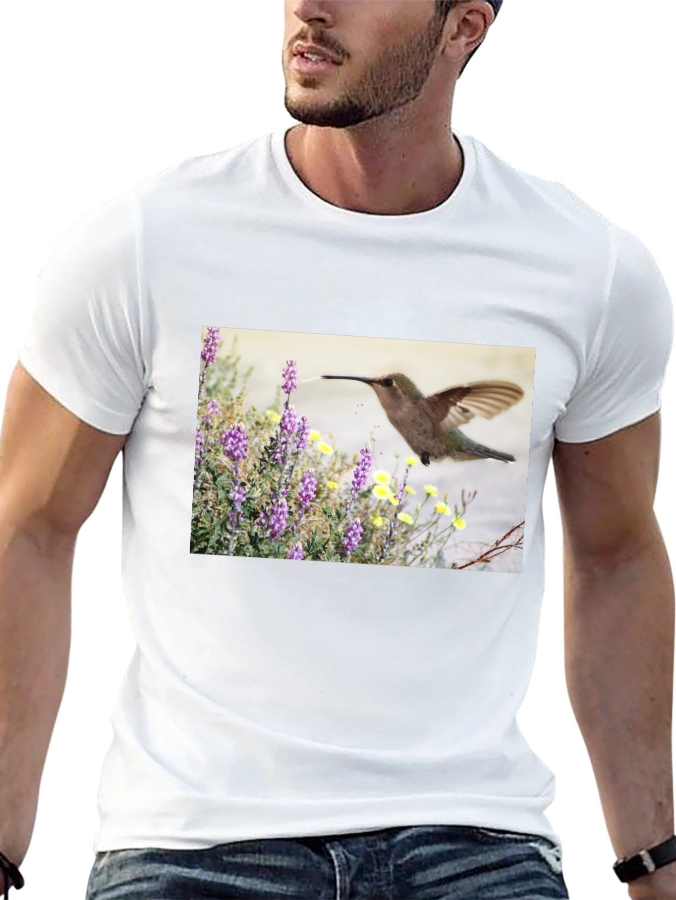 Hummingbird Graphic T-Shirt - Nature Inspired