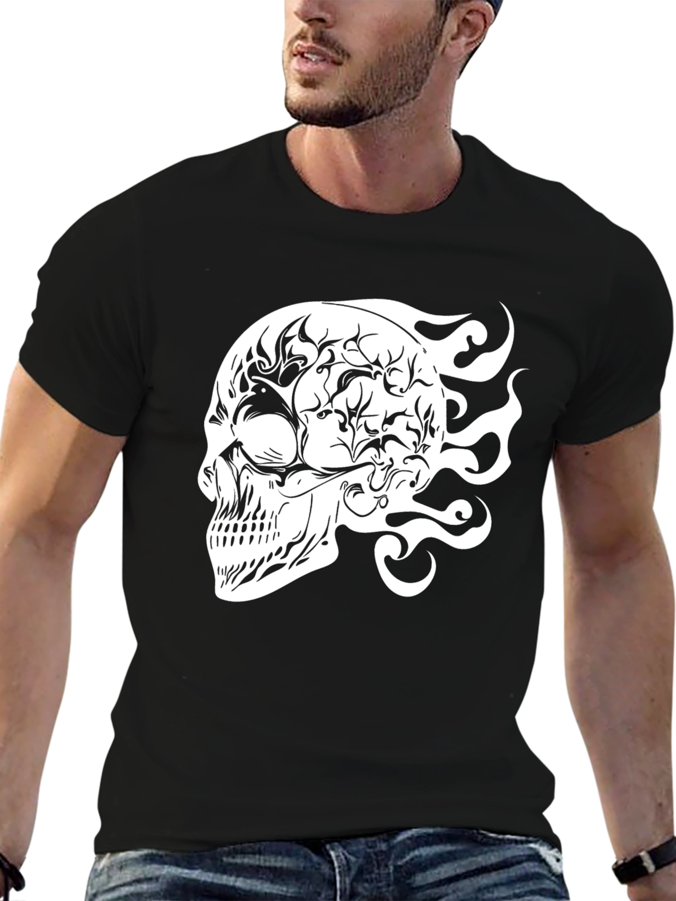 Skull Graphic Black T-Shirt