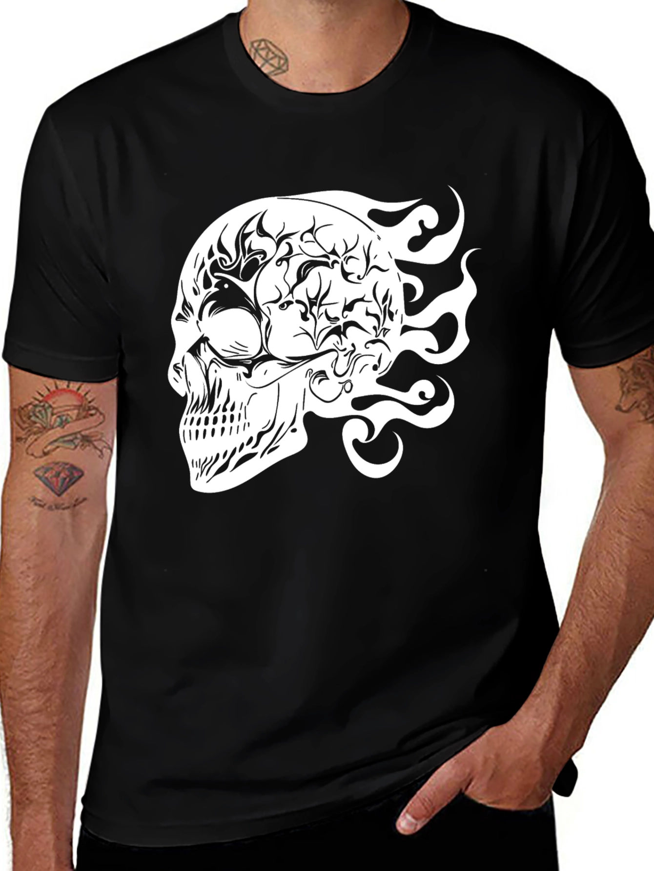Skull Graphic Black T-Shirt