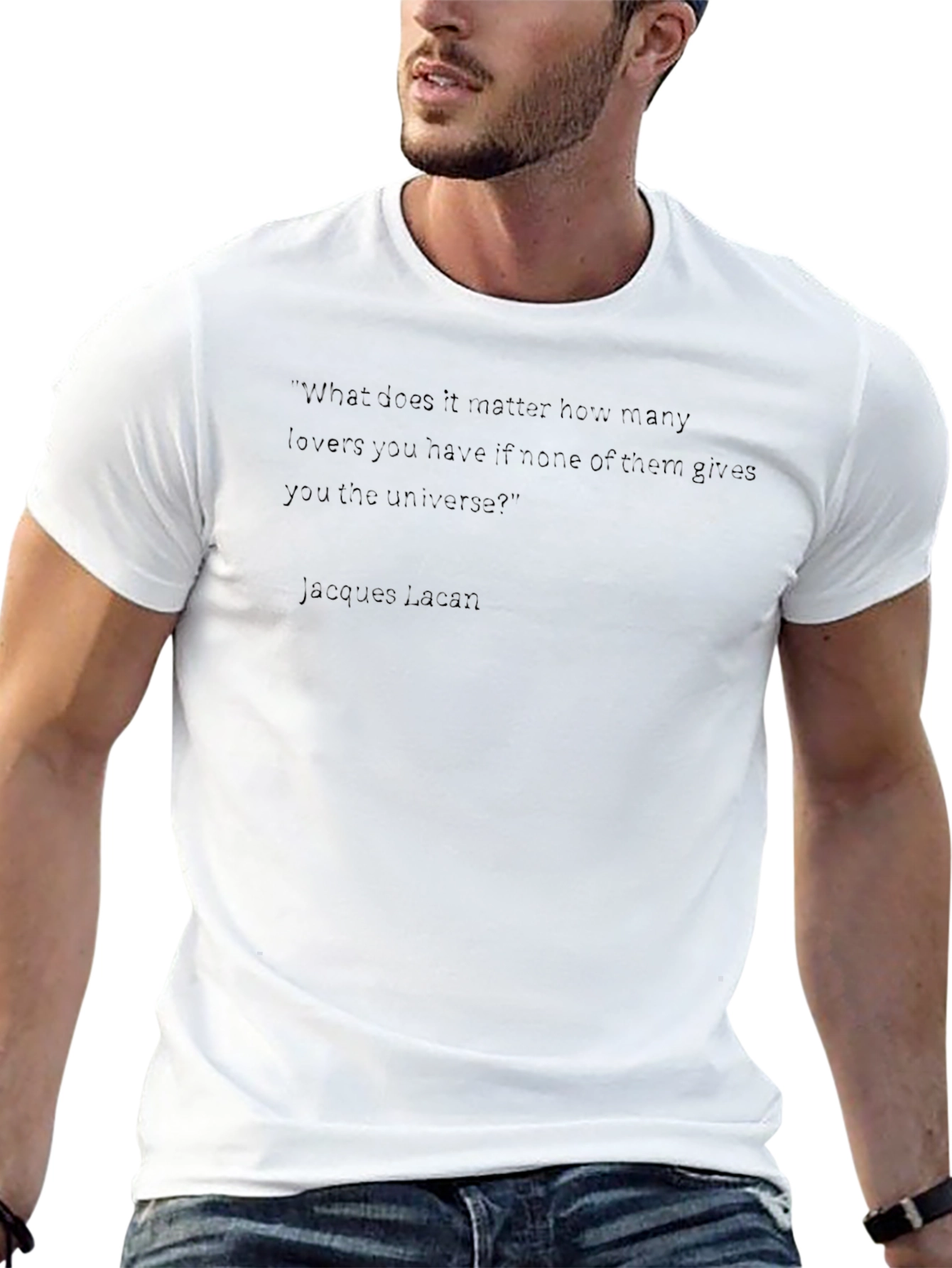 Lacan Quote T-Shirt - Philosophical Statement Tee