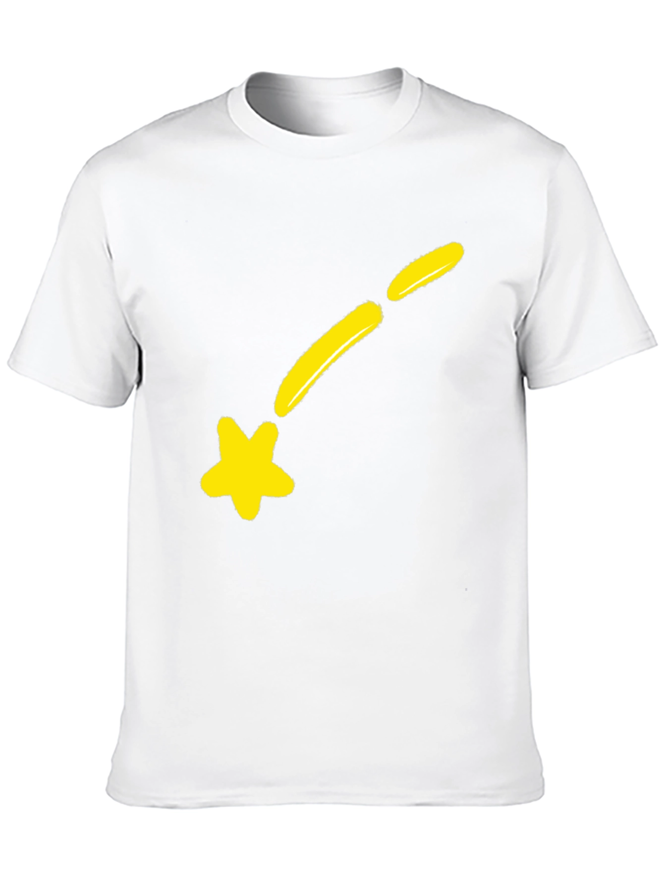 Shooting Star Graphic Tee - Black Cotton Blend