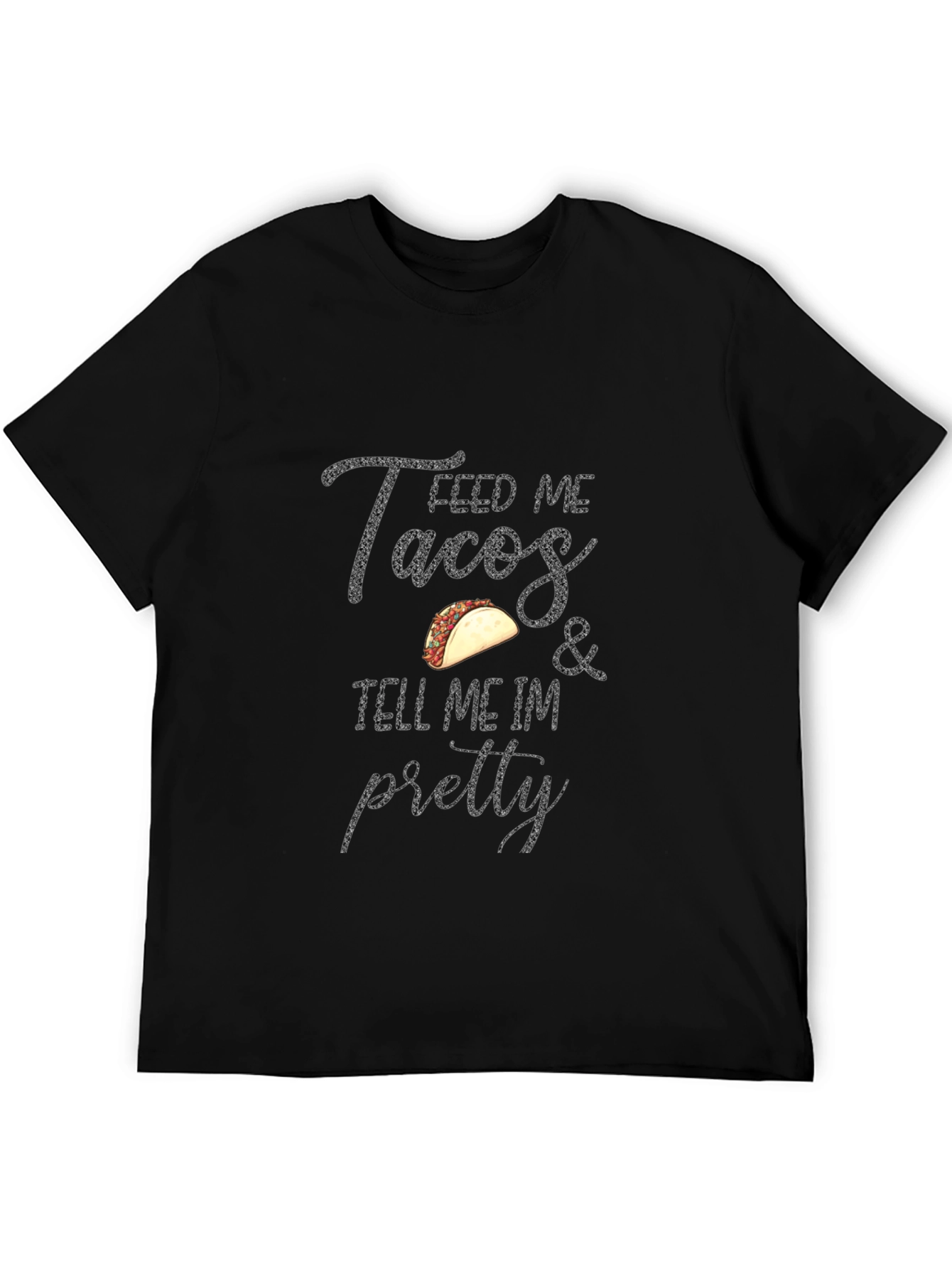 Feed Me Tacos Graphic Tee - Black T-Shirt
