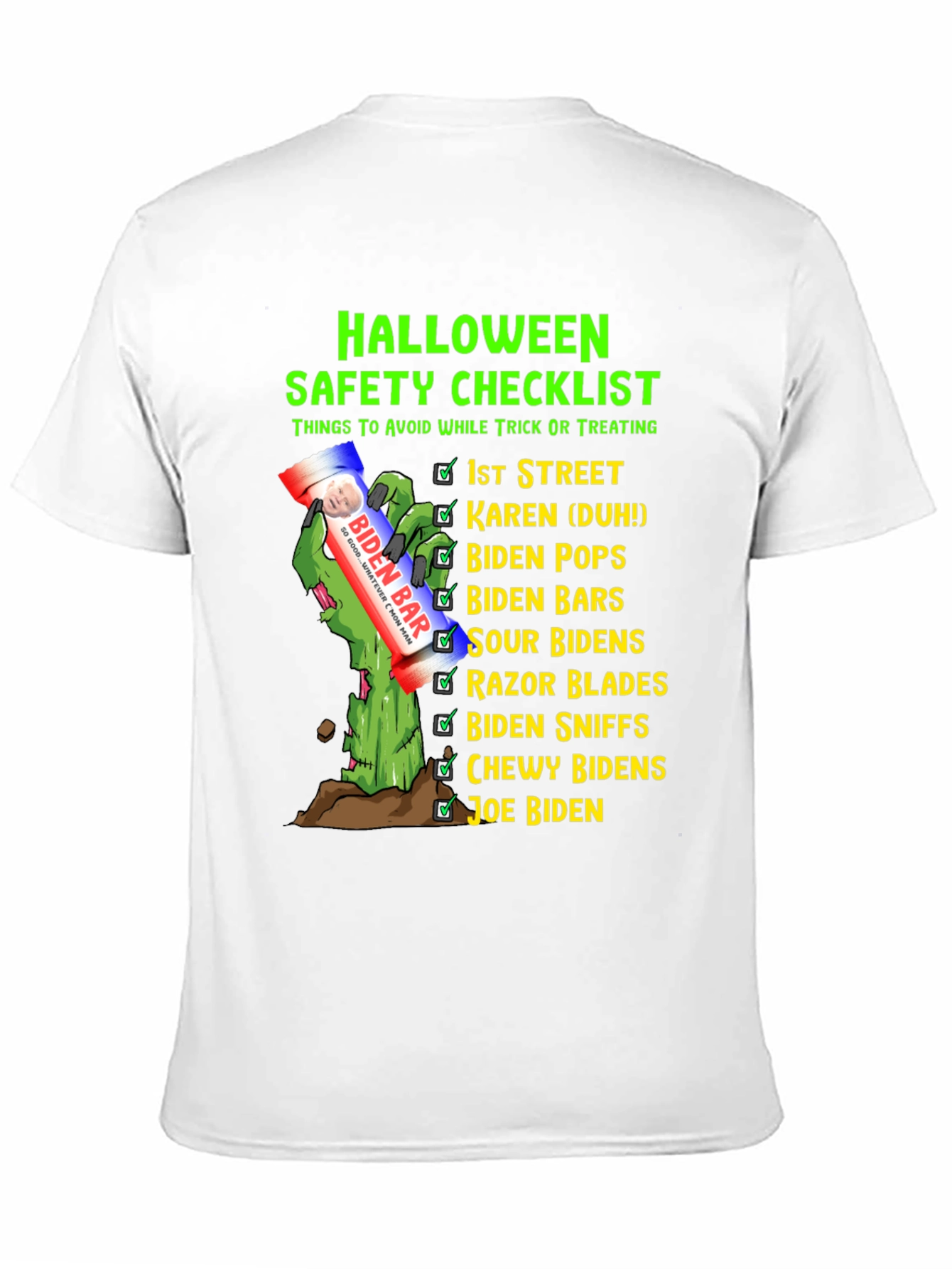Halloween Safety Checklist Novelty T-Shirt