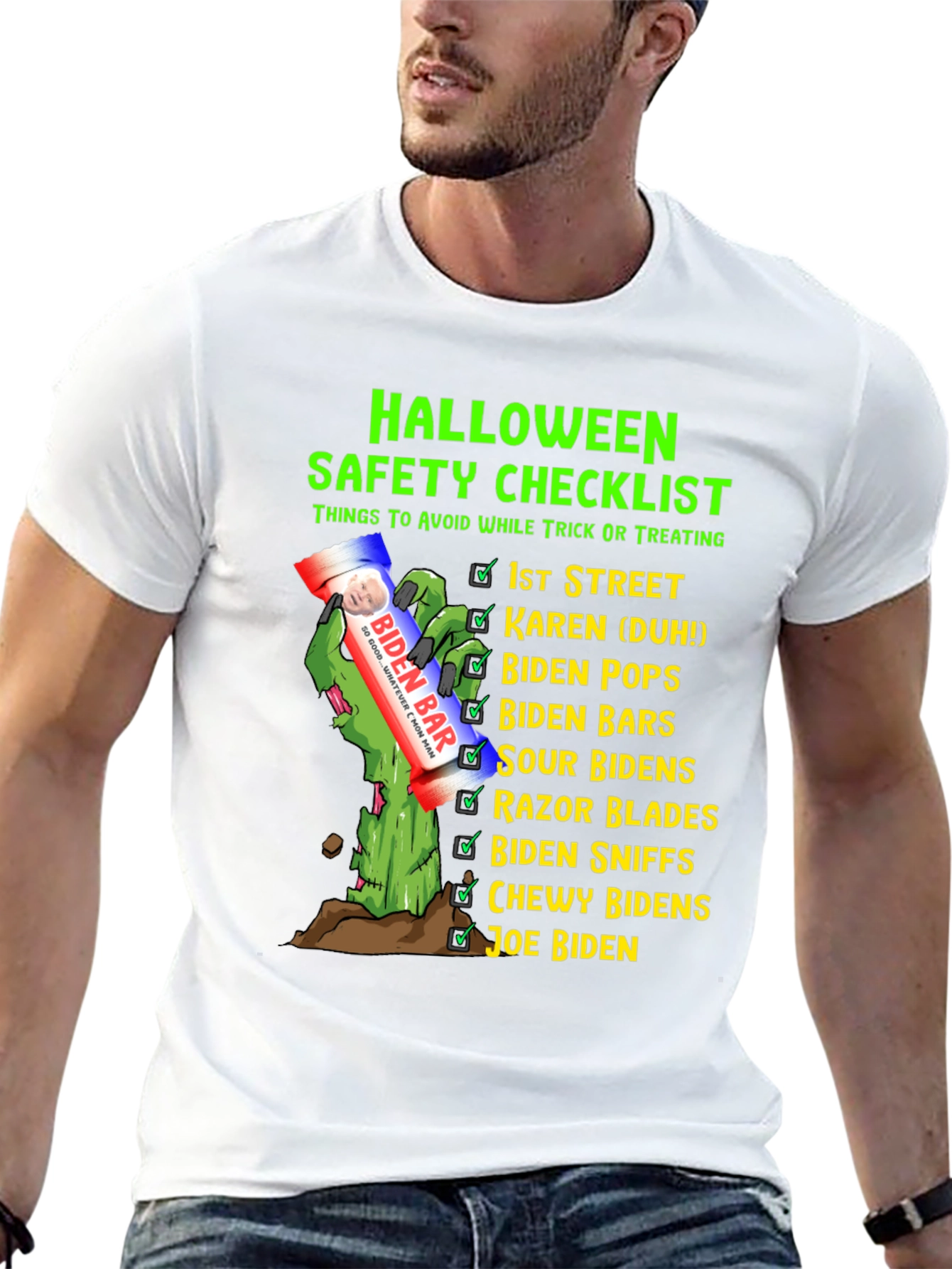 Halloween Safety Checklist Novelty T-Shirt